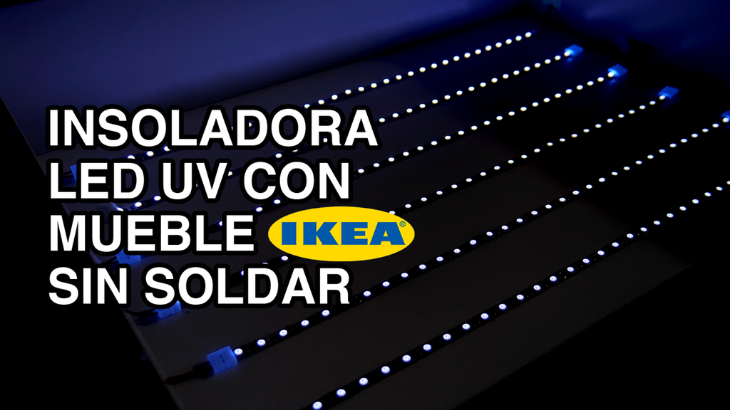 Construye tu insoladora con luces LED para serigrafía con mueble de IKEA