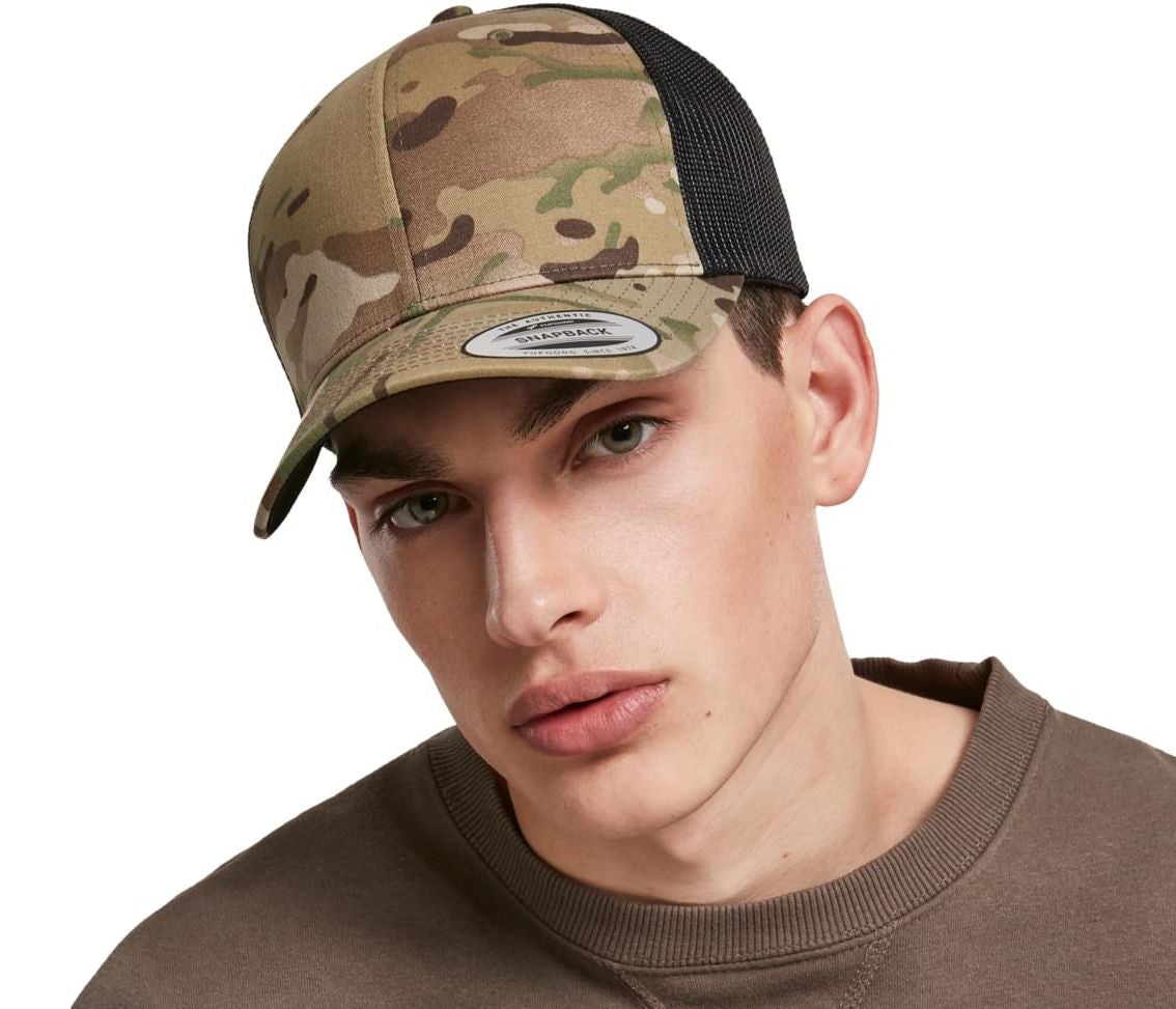 Gorra de Camuflaje Estilo Trucker - Flexfit 6606MC - imagen 1