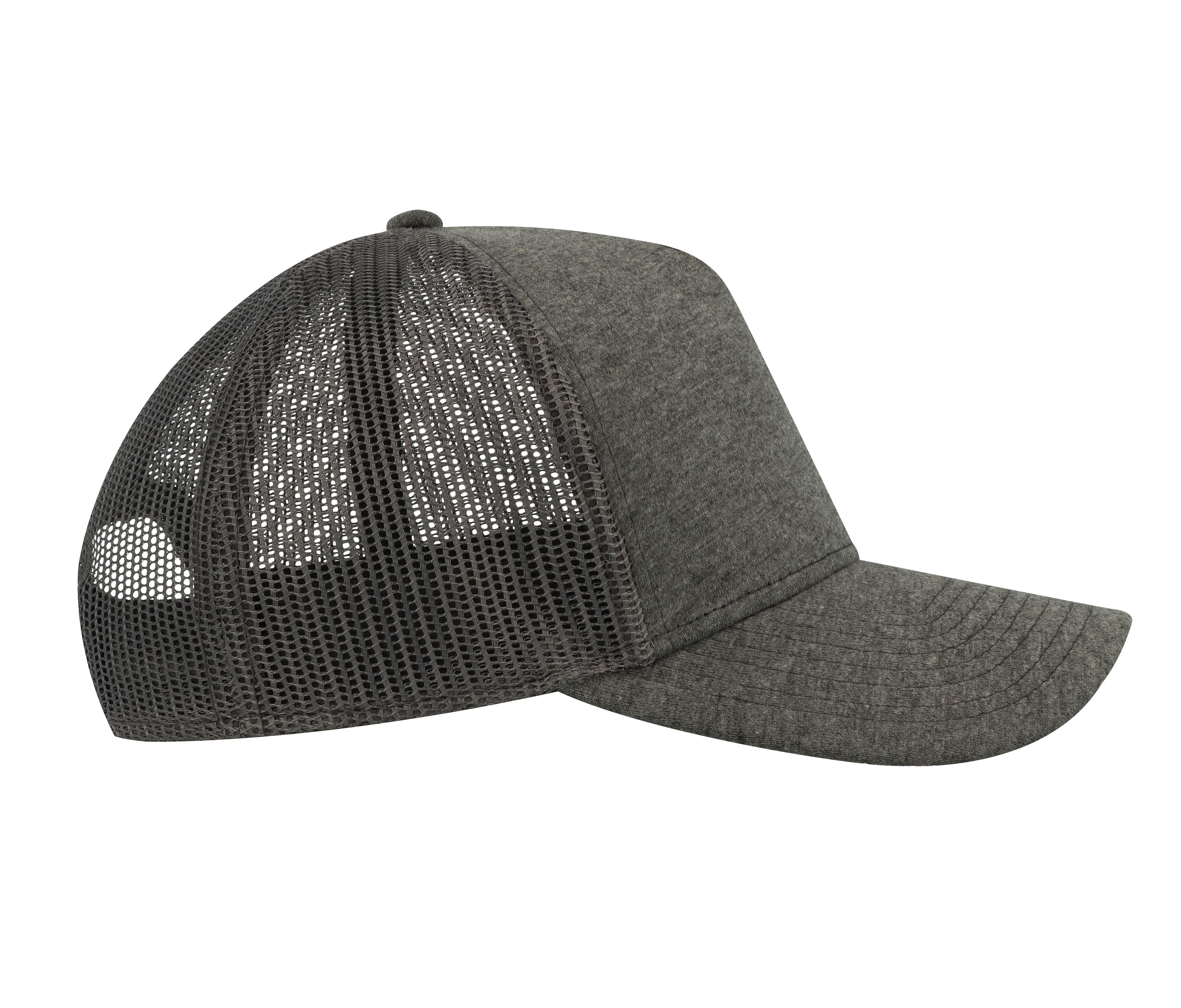 Gorra 5 paneles estilo trucker en jersey. - Atlantis Headwear AT083
