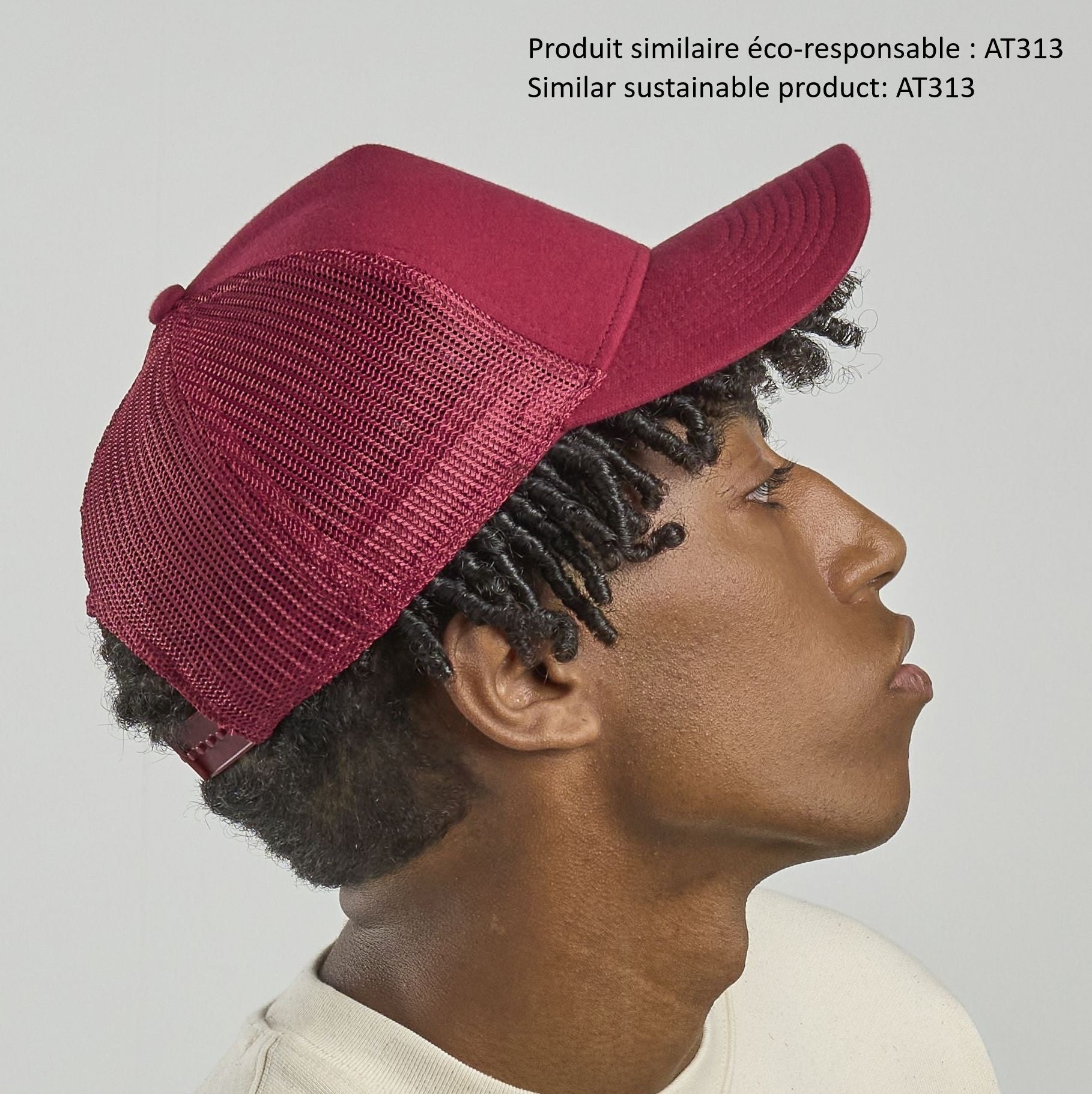 Gorra 5 paneles estilo trucker en jersey. - Atlantis Headwear AT083