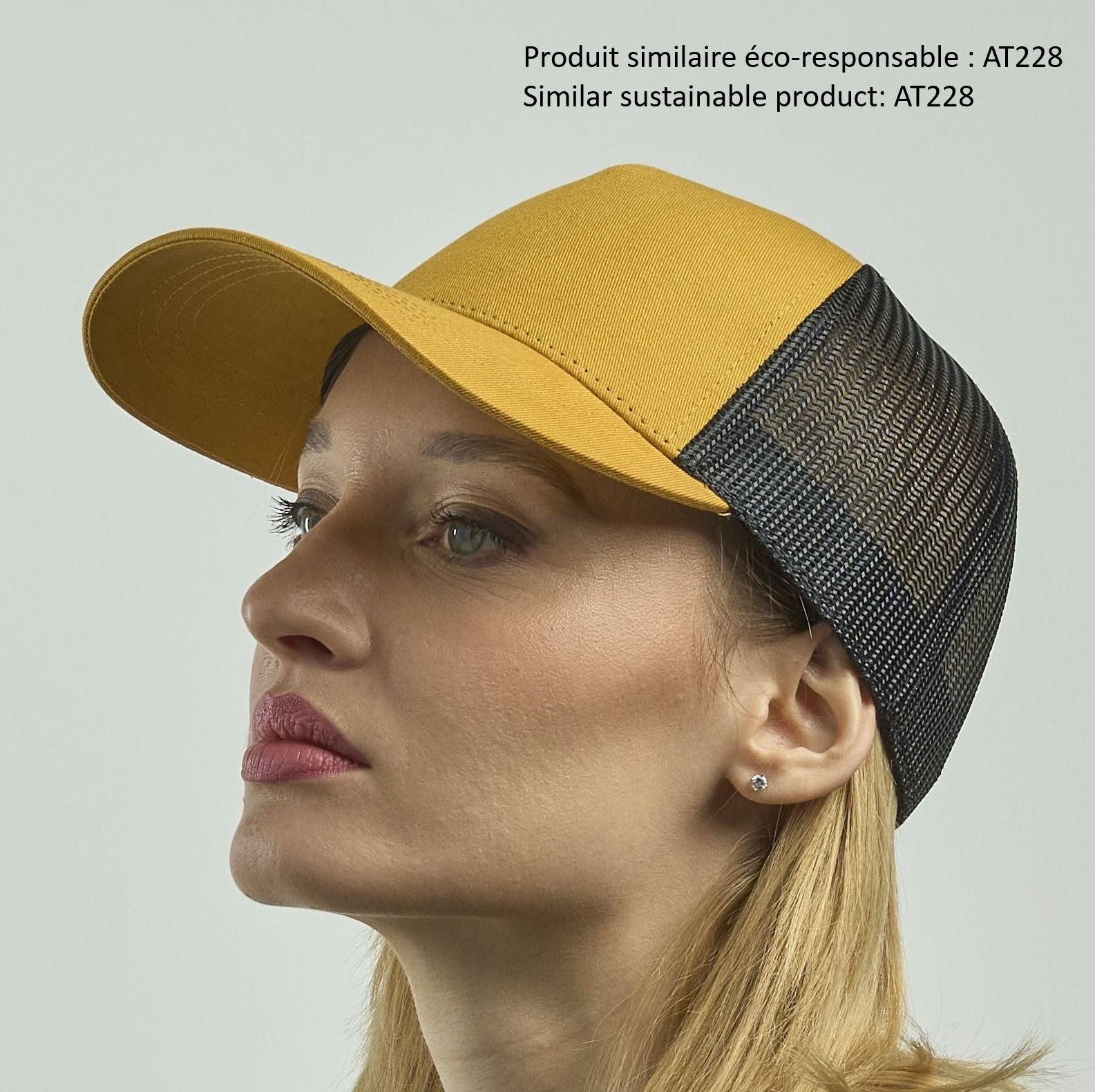 Gorra 6 paneles estilo trucker en algodón - Atlantis Headwear AT085