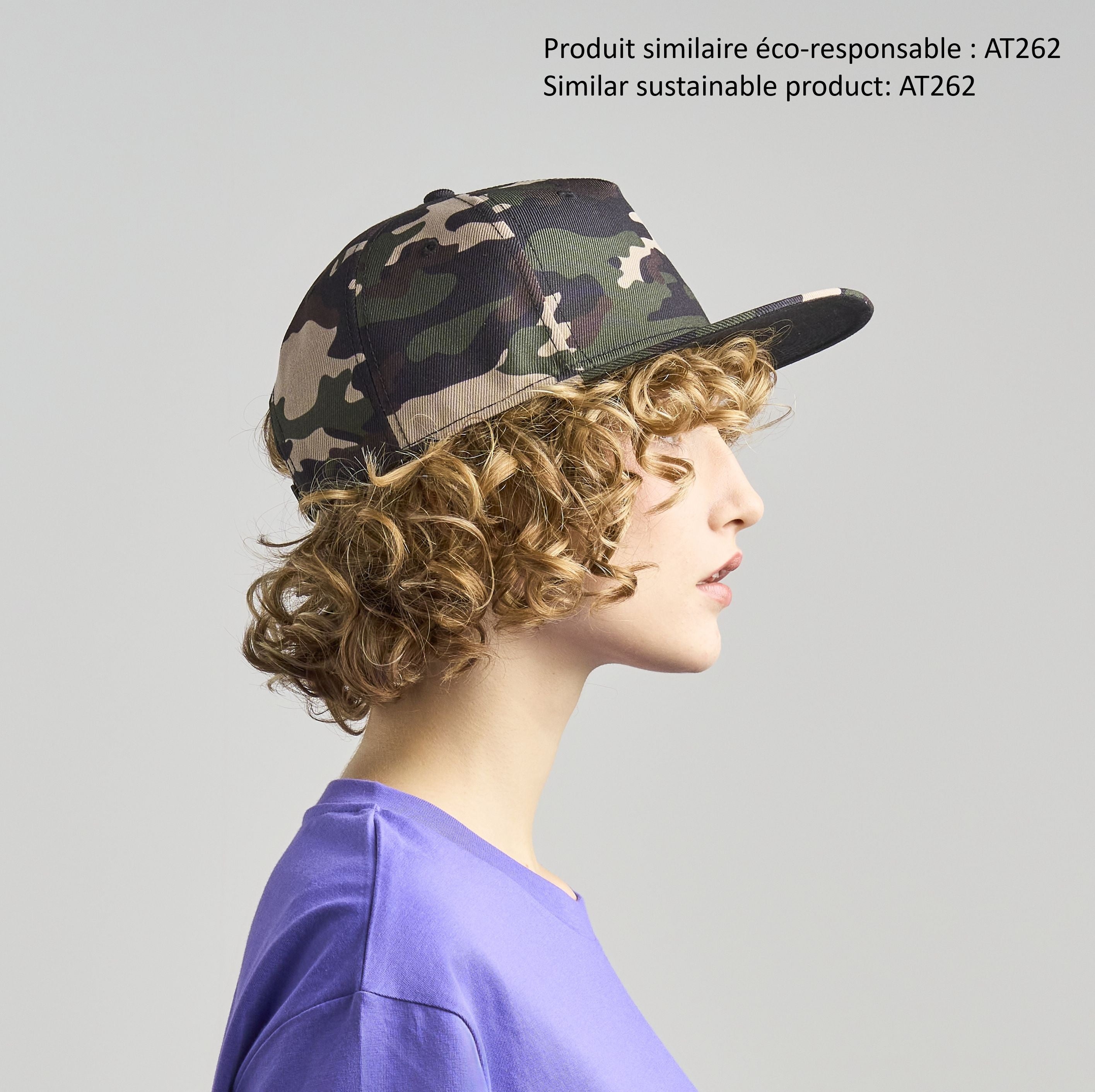 Gorra 5 paneles con visera plana - Atlantis Headwear AT090