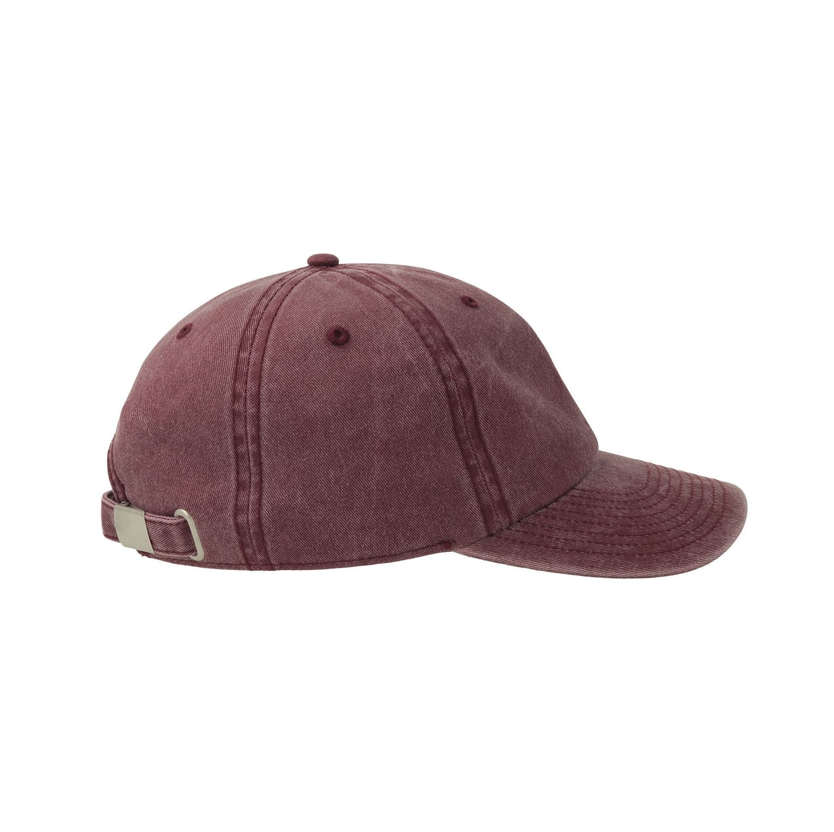 Gorra de visera media desteñida de 6 paneles - Atlantis Headwear AT281