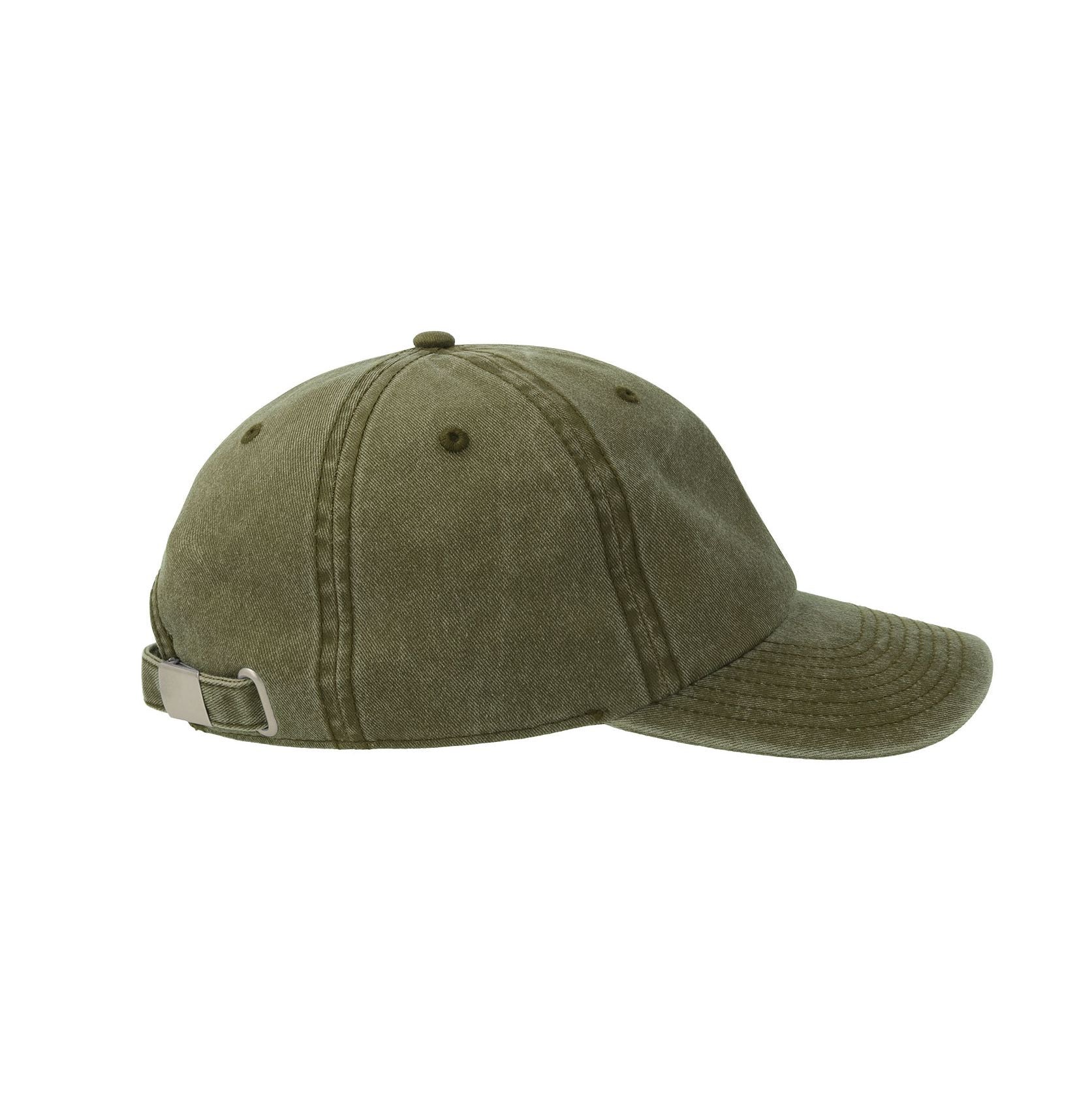 Gorra de visera media desteñida de 6 paneles - Atlantis Headwear AT281