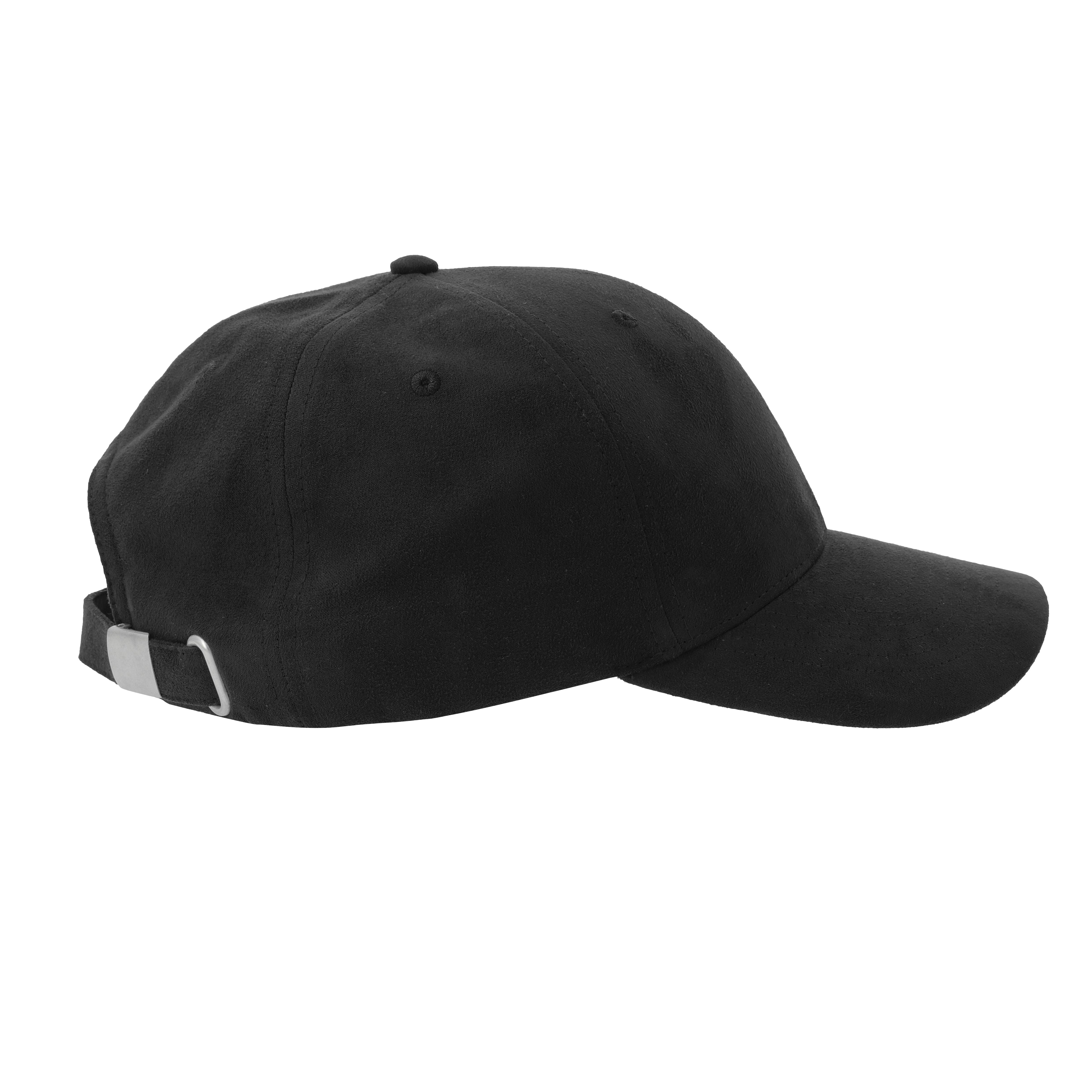 Gorra de visera media de 6 paneles de imitación de ante. - Atlantis Headwear AT287