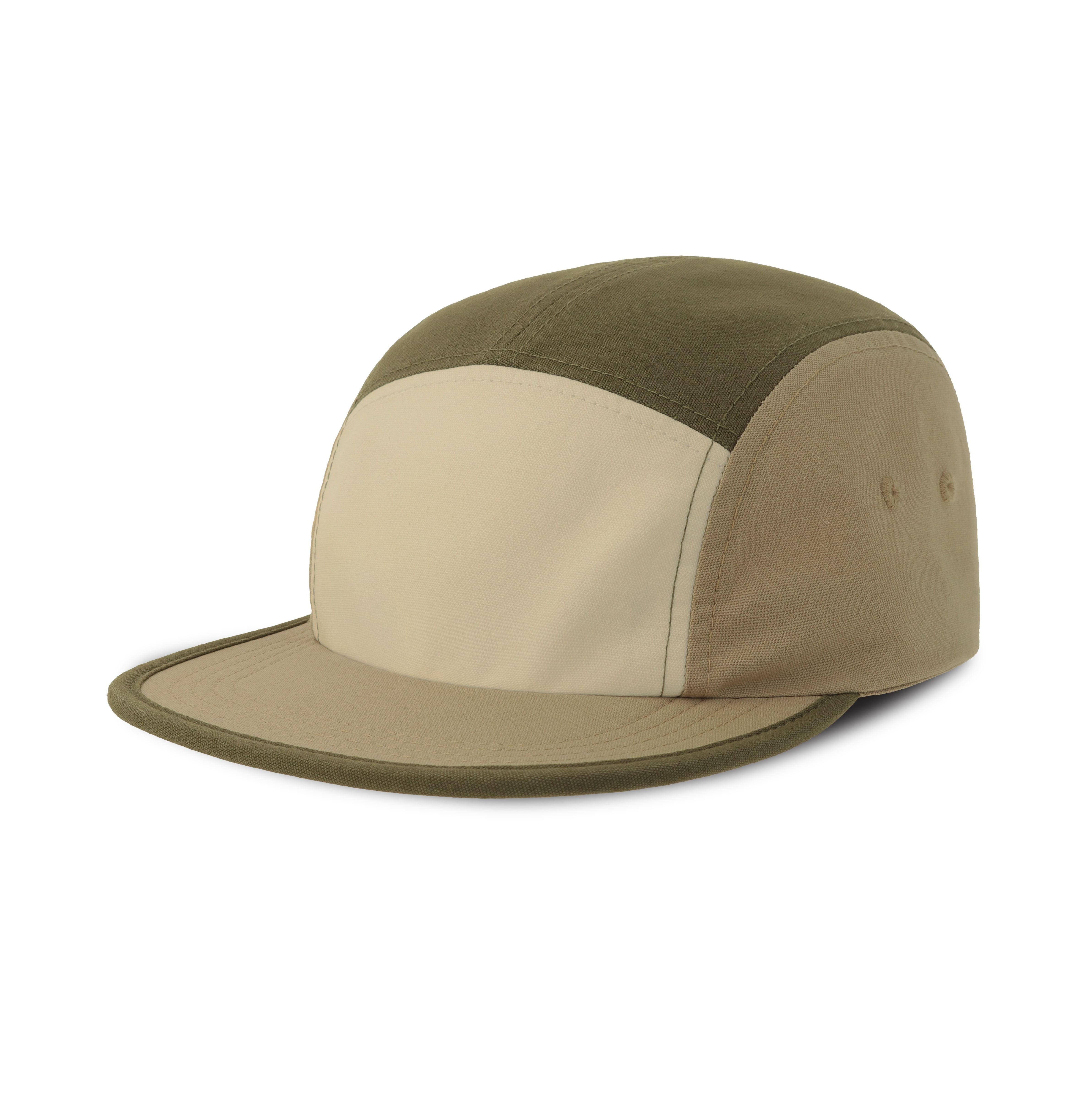 Gorra de 5 paneles con visera plana y efecto lavado. - Atlantis Headwear AT316