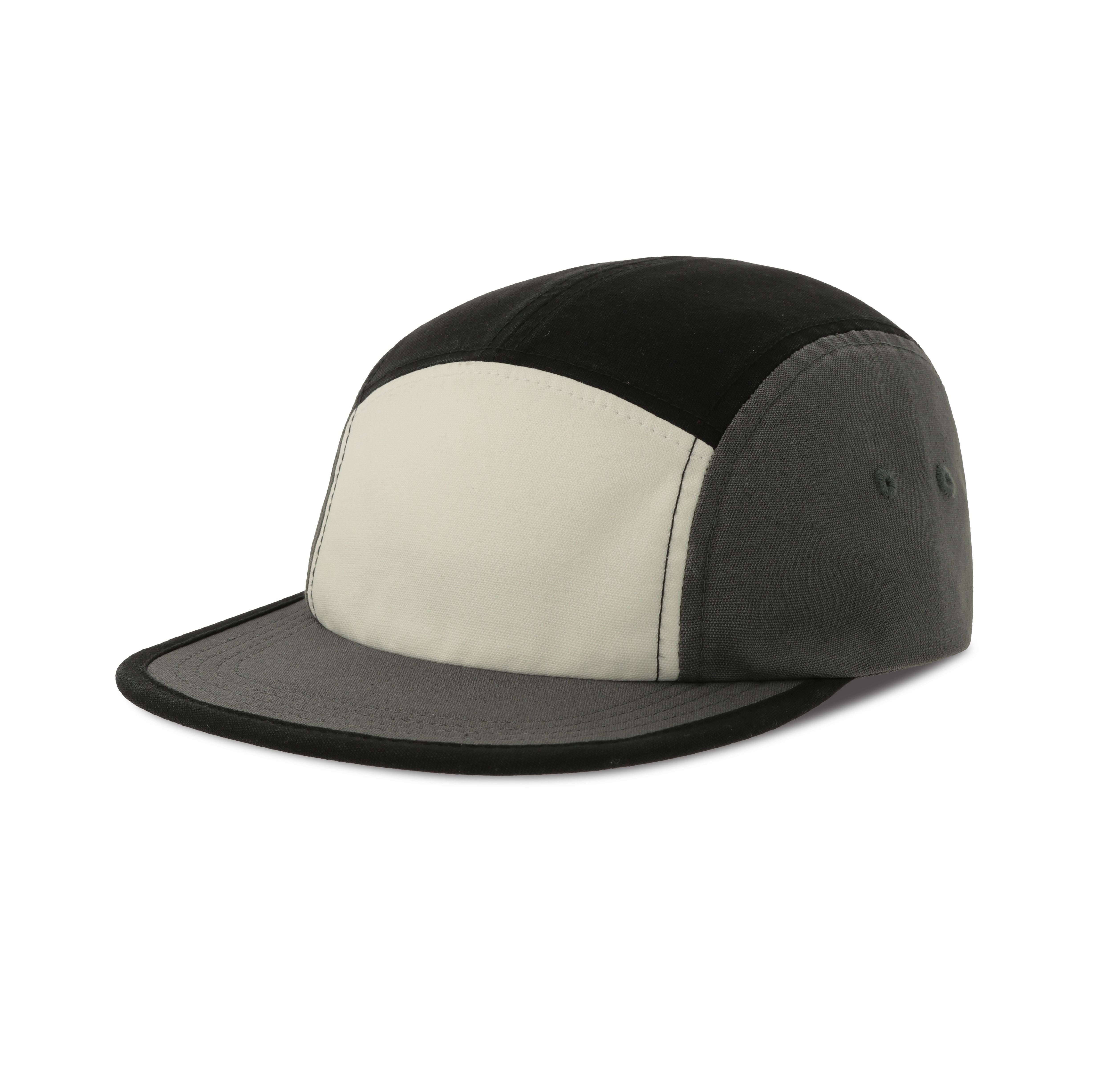 Gorra de 5 paneles con visera plana y efecto lavado. - Atlantis Headwear AT316