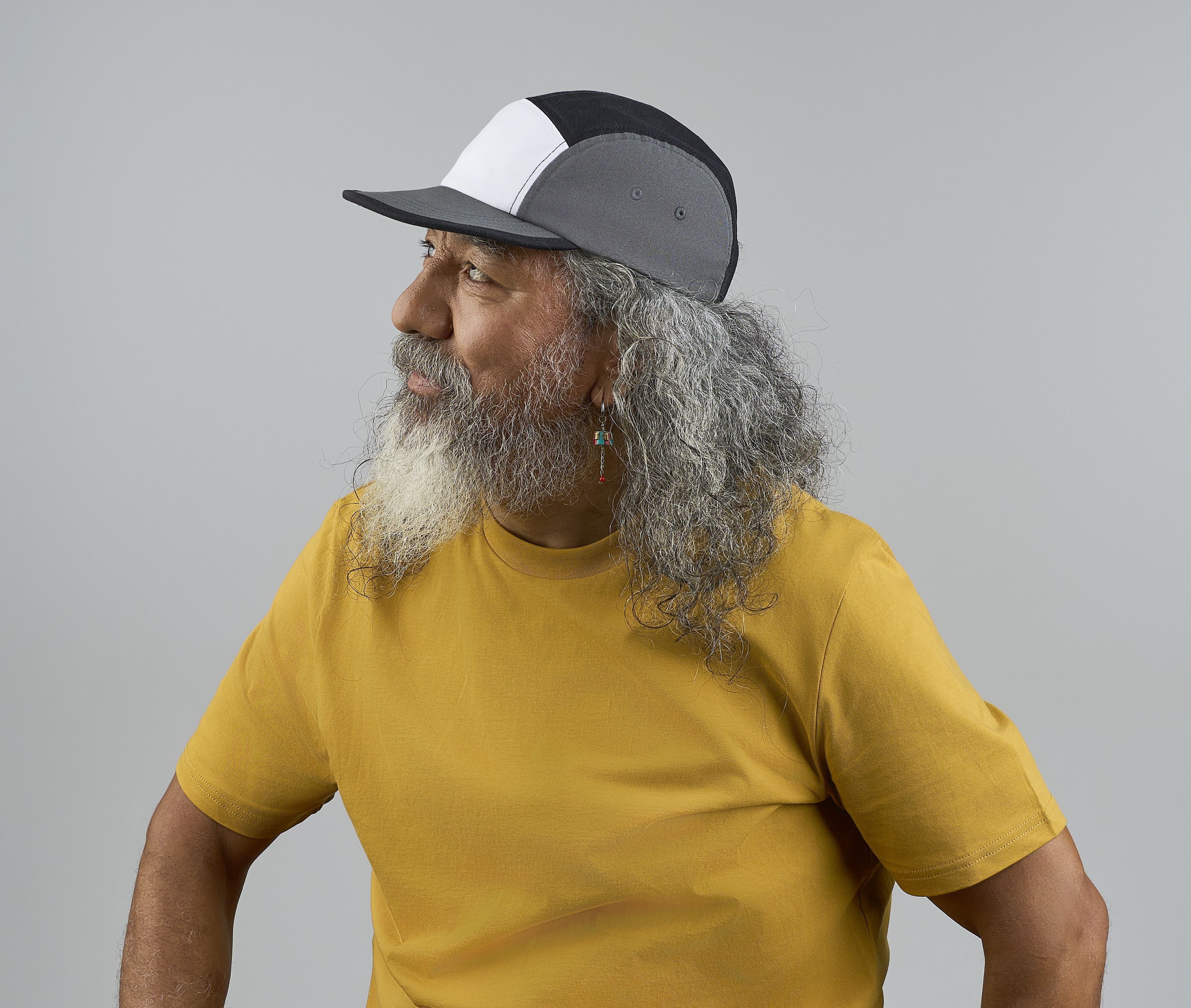 Gorra de 5 paneles con visera plana y efecto lavado. - Atlantis Headwear AT316