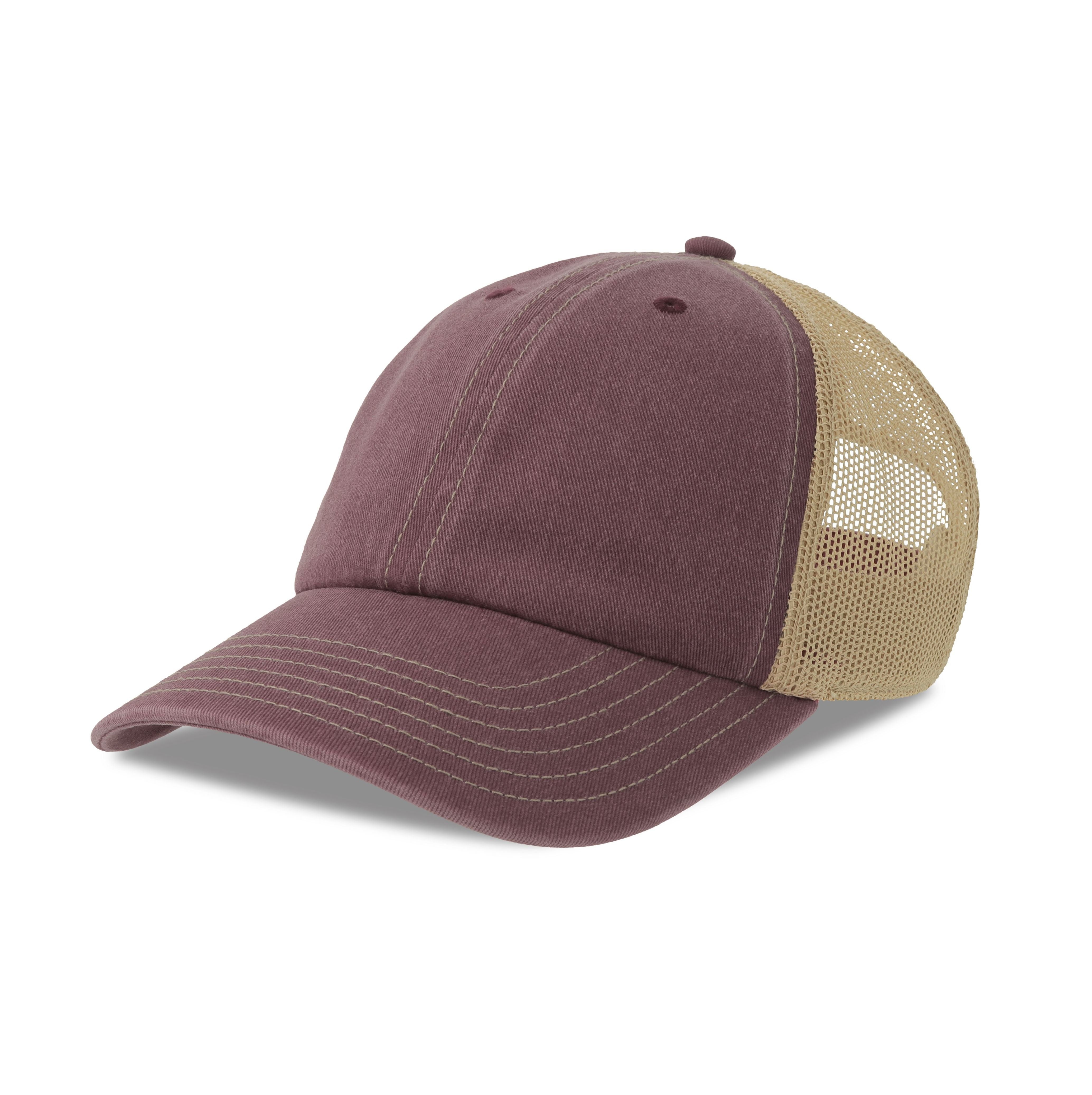 Gorra bicolor de 6 paneles estilo vintage. - Atlantis Headwear AT319