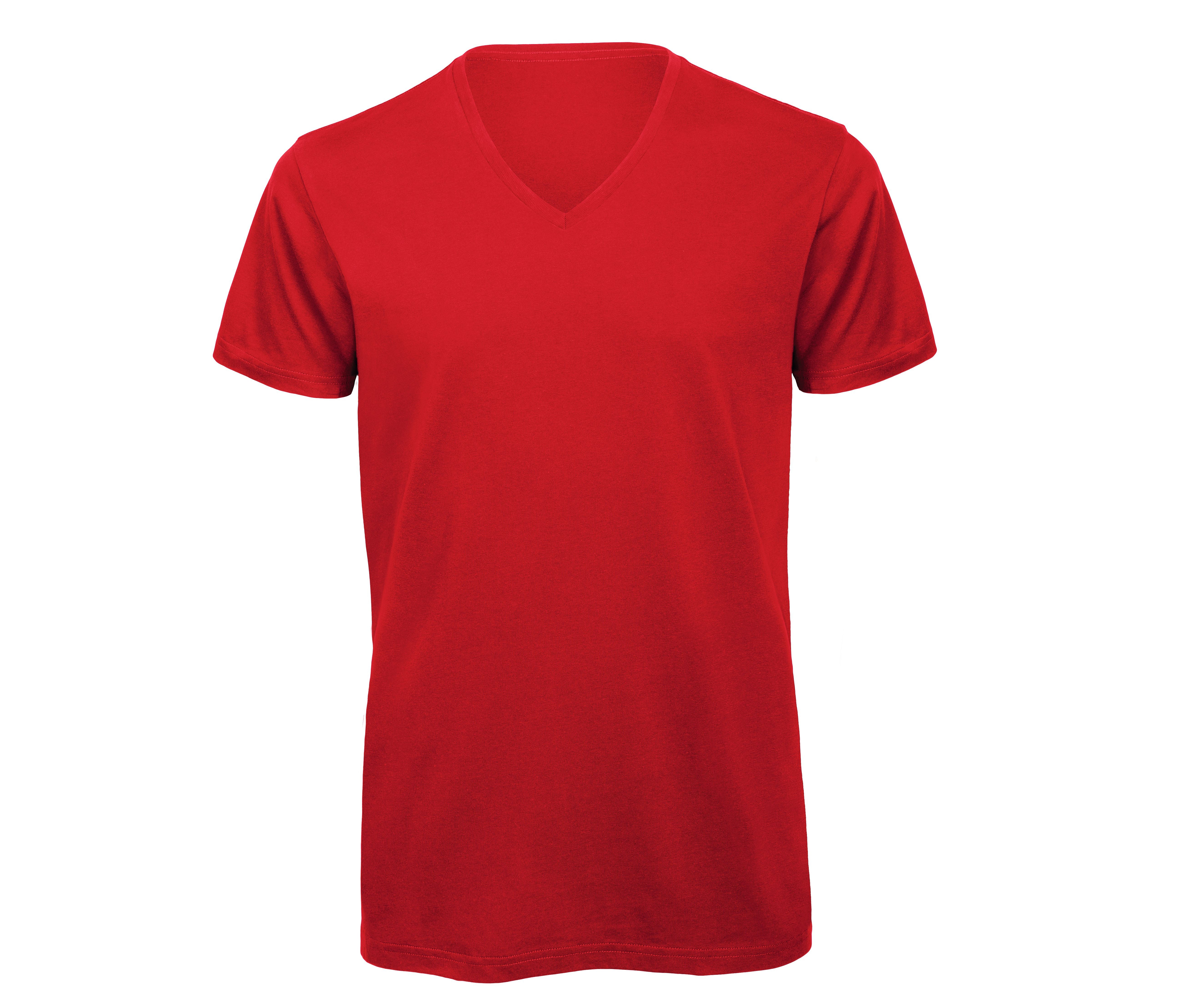 Camiseta de Algodón Orgánico con Cuello V para Hombre - B&C BC044