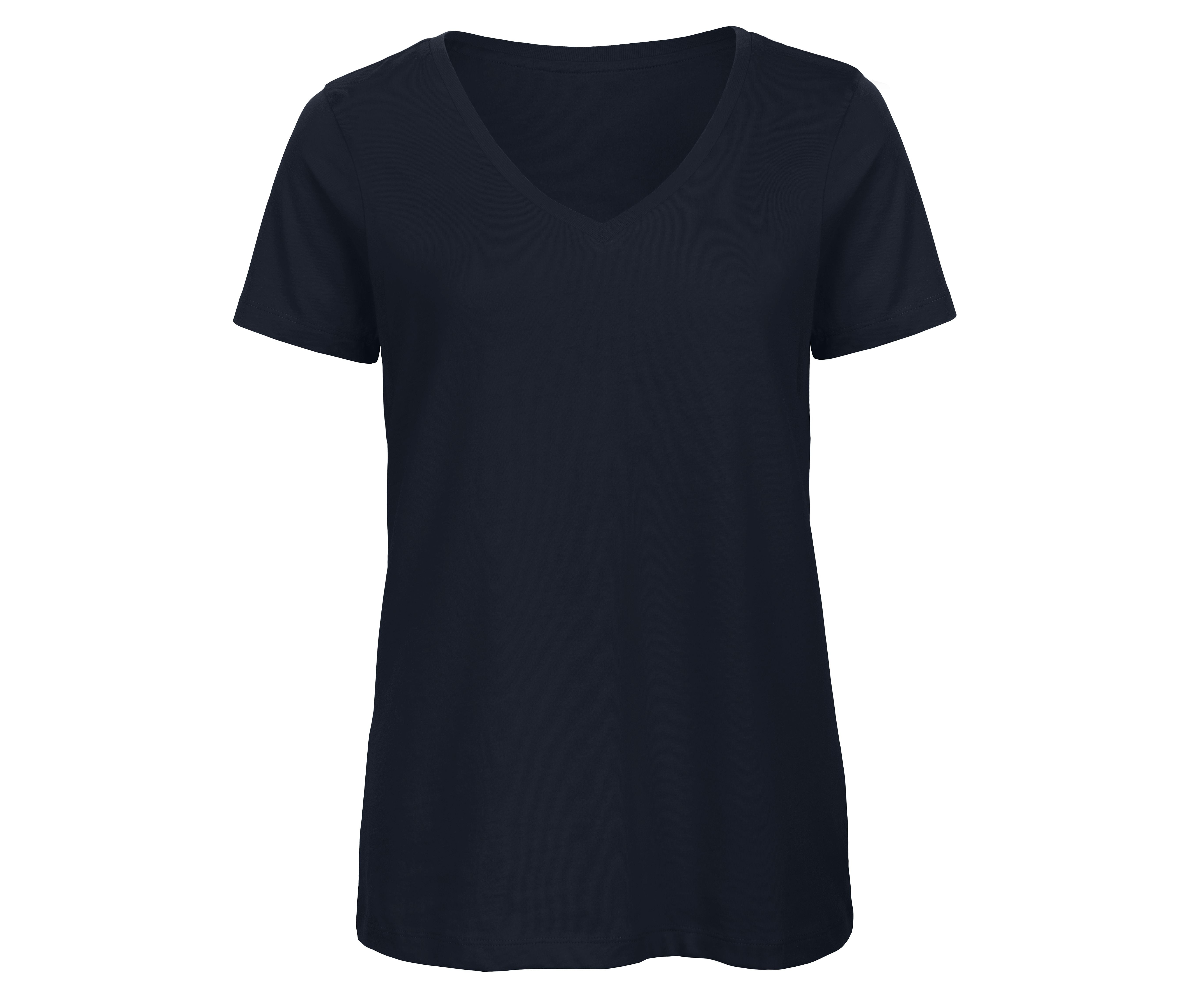 Camiseta en Algodón Orgánico con Cuello V para Mujer - B&C BC045