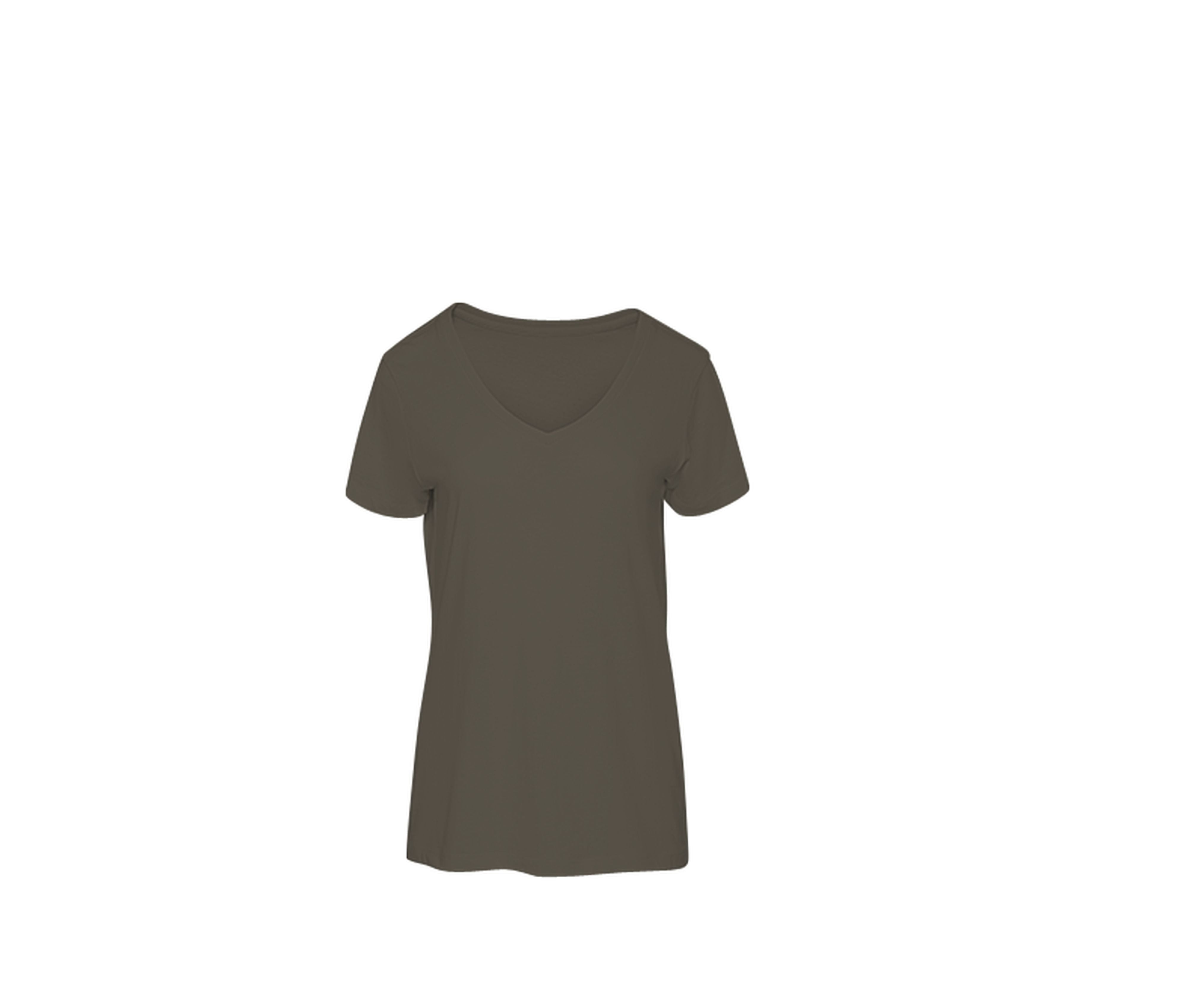 Camiseta en Algodón Orgánico con Cuello V para Mujer - B&C BC045