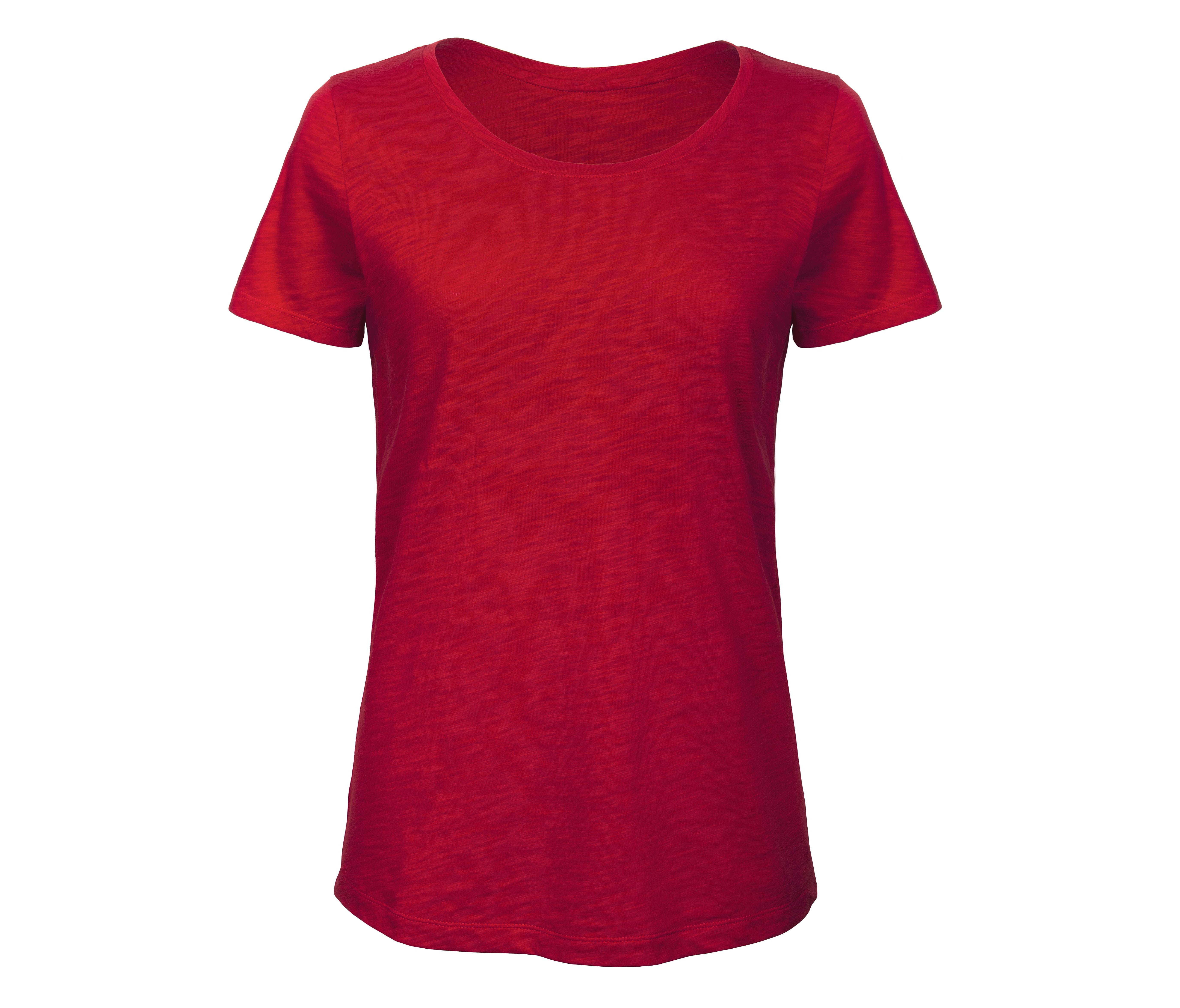 Camiseta Slub en Algodón Orgánico por Mujer - B&C BC047