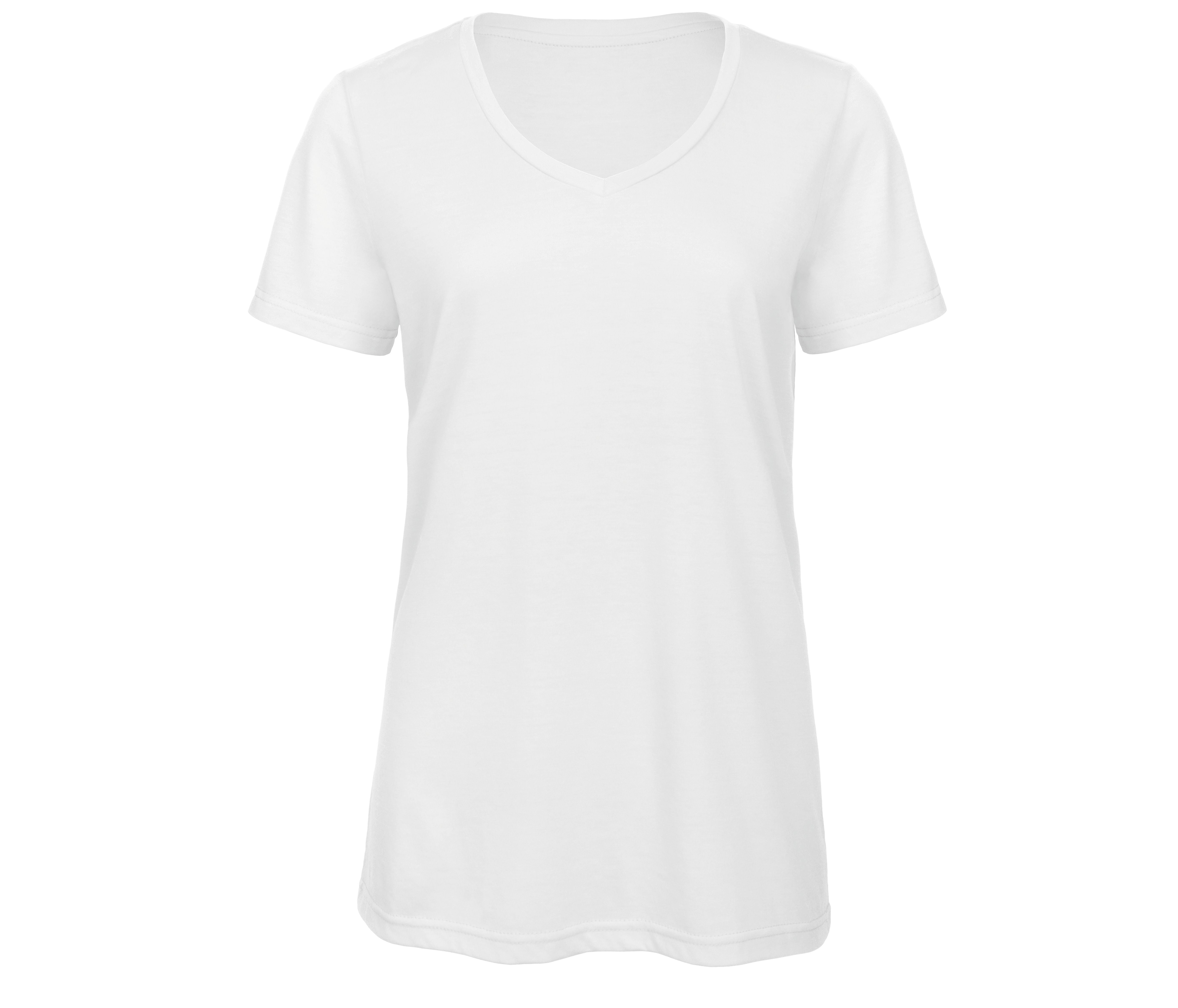 Camiseta Tri-blend con Cuello V para Mujer - B&C BC058
