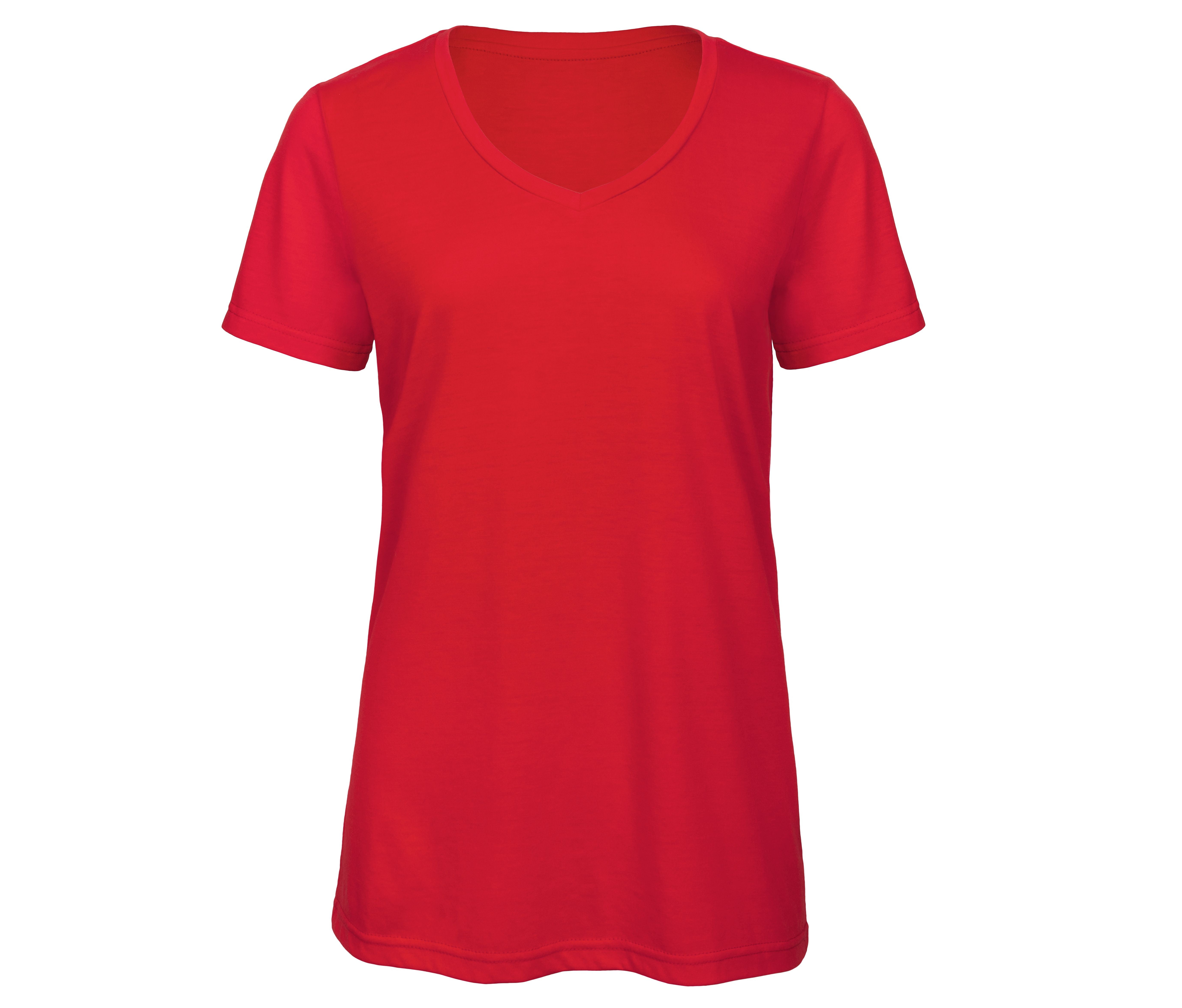 Camiseta Tri-blend con Cuello V para Mujer - B&C BC058