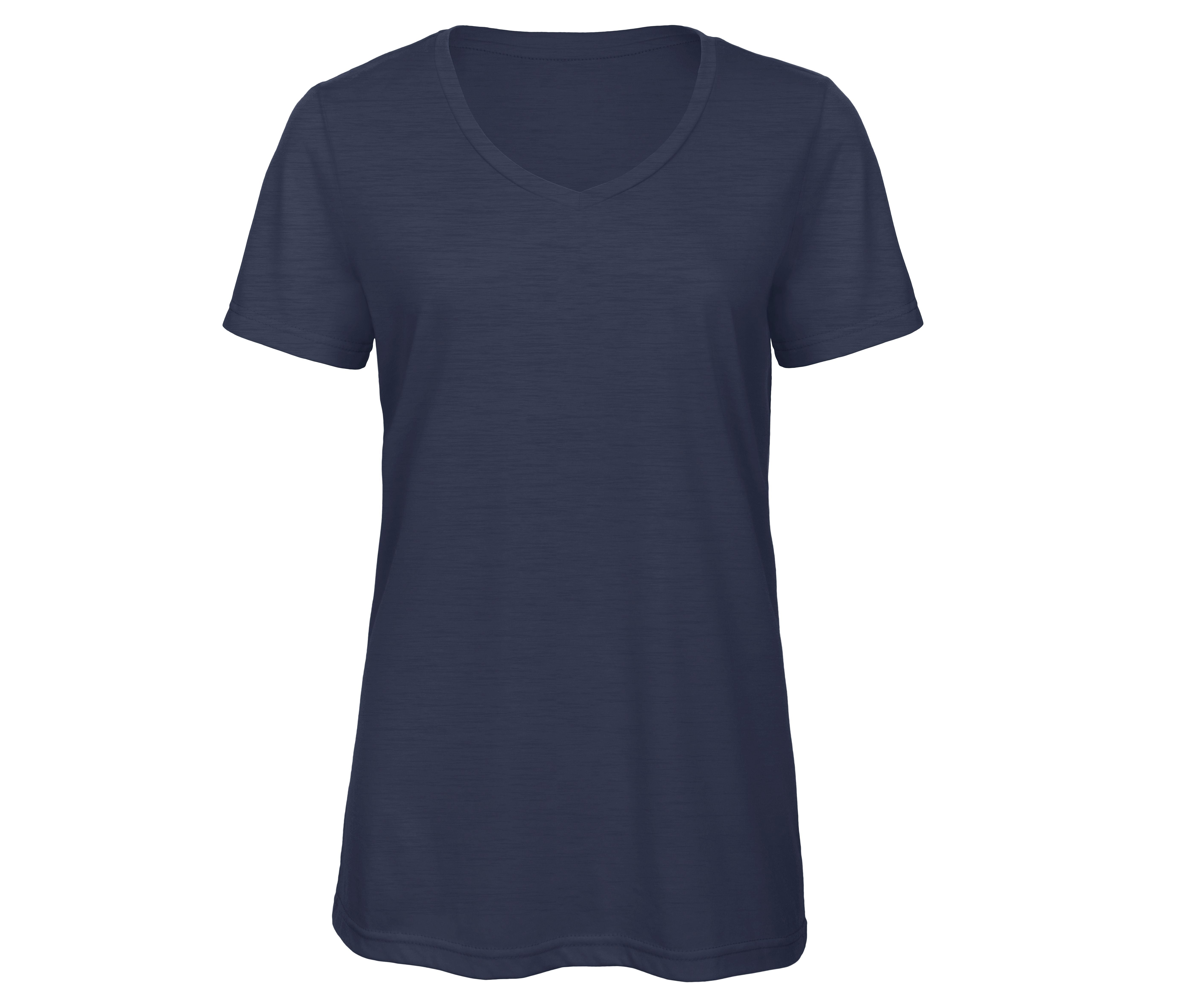 Camiseta Tri-blend con Cuello V para Mujer - B&C BC058