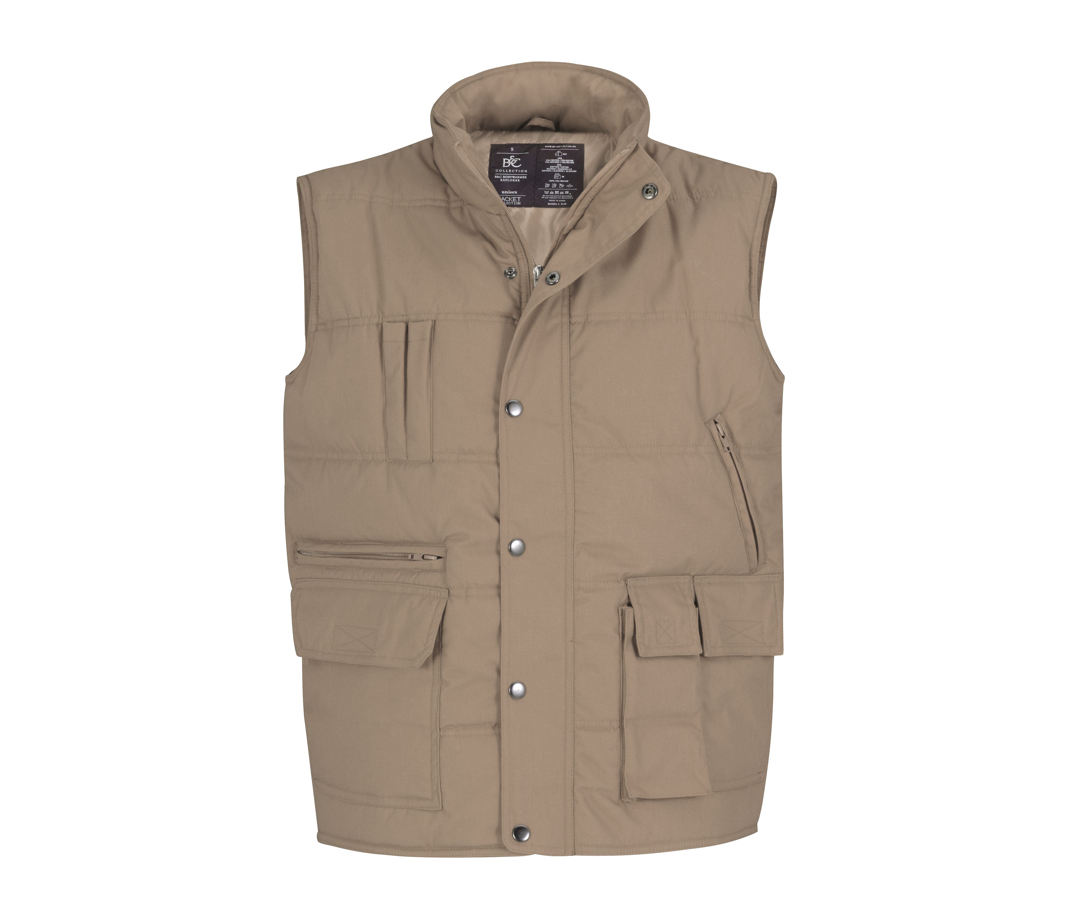 Chaleco de Algodón Multi Bolsillos - B&C BC355