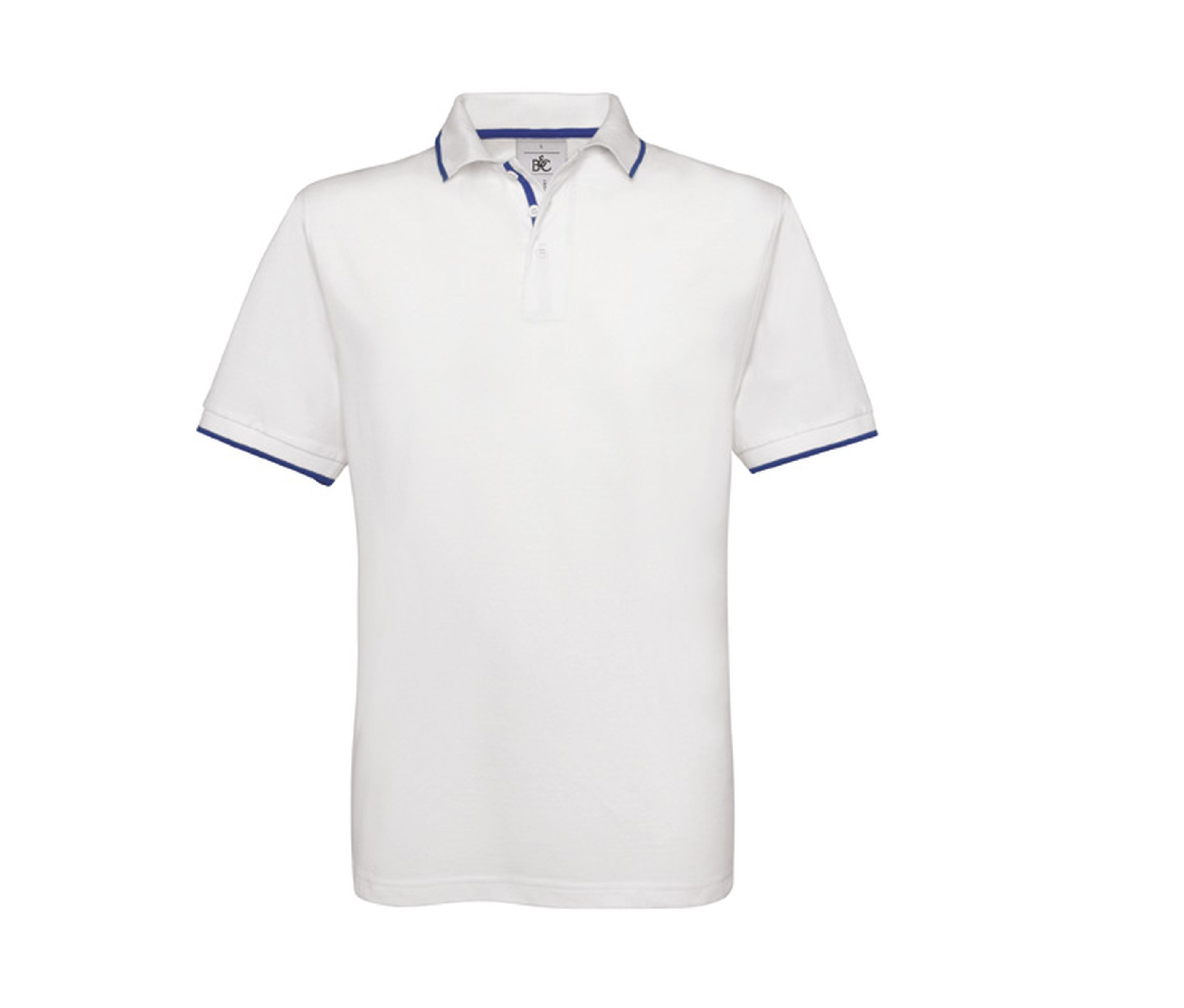 Polo de Algodón con Cuello y Mangas Contrastadas - B&C BC430