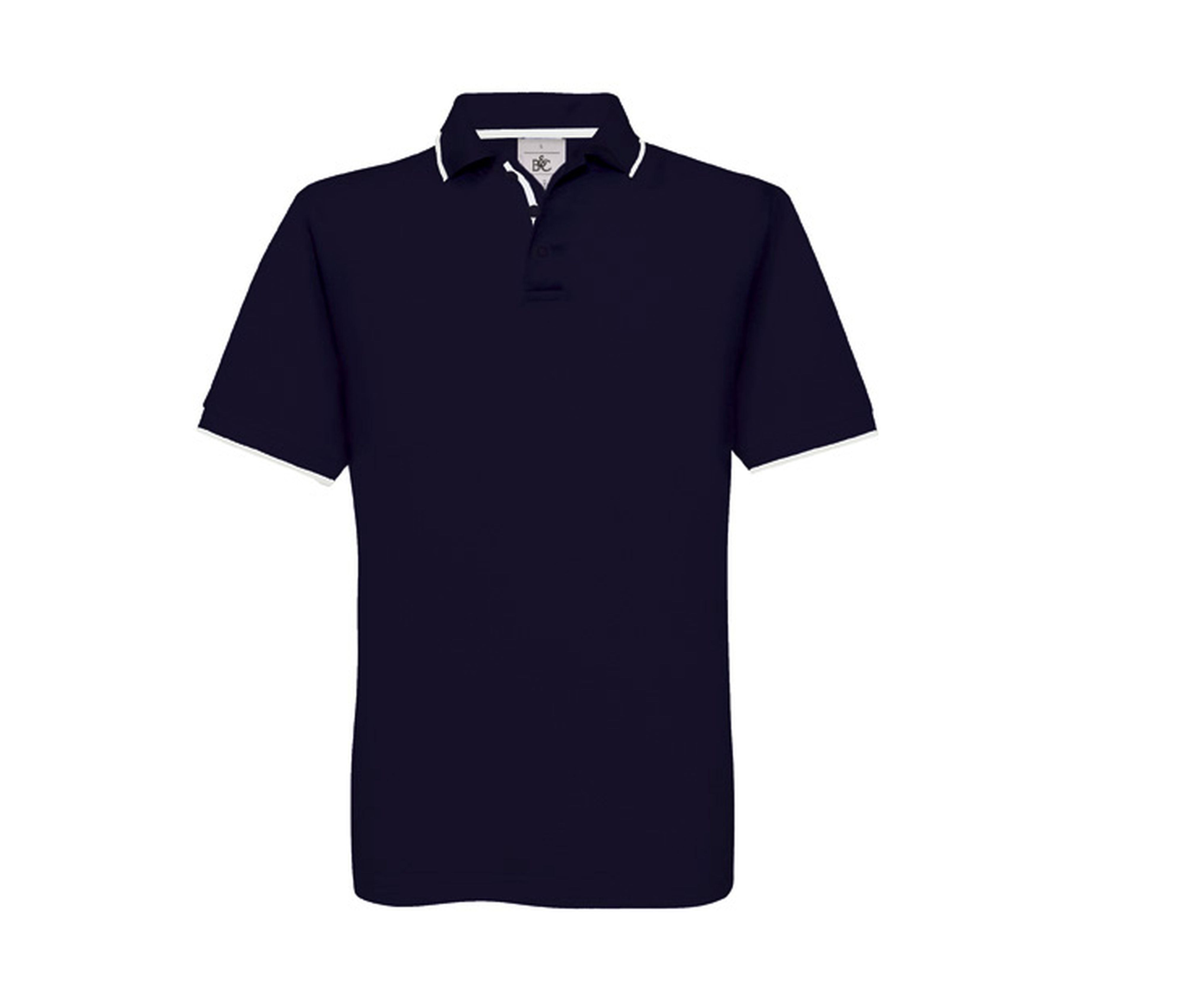 Polo de Algodón con Cuello y Mangas Contrastadas - B&C BC430