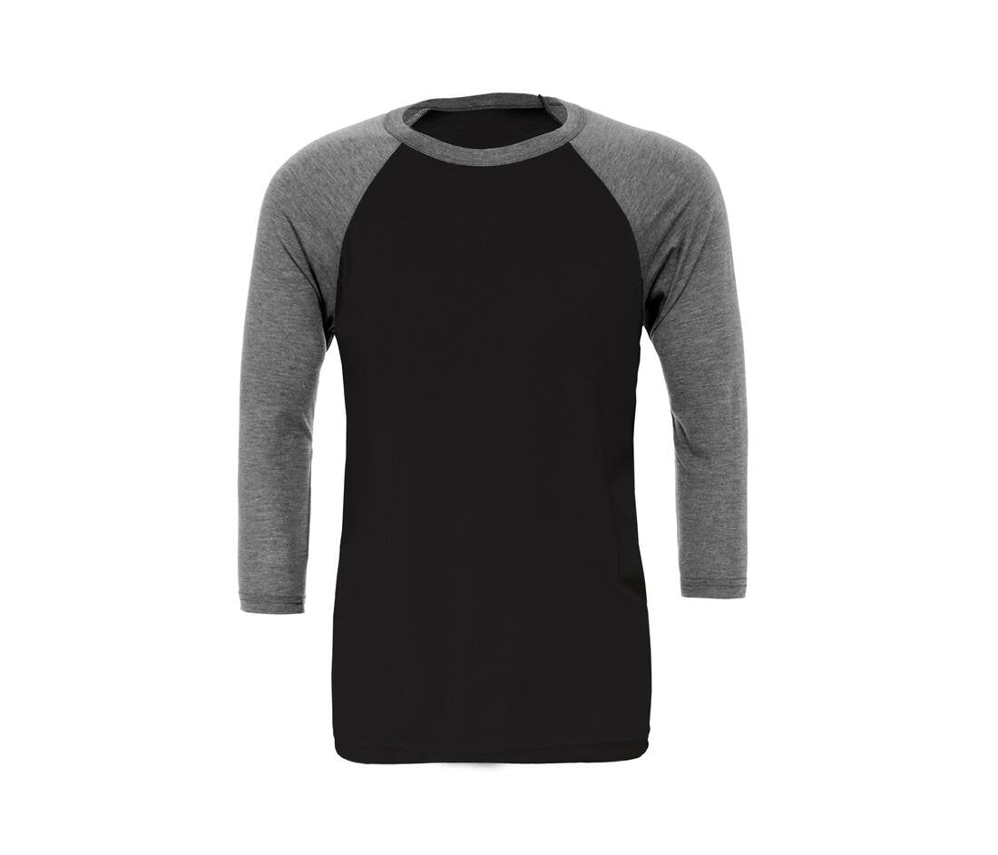 Baseball T-shirt BELLA+CANVAS UNISEX 3/4