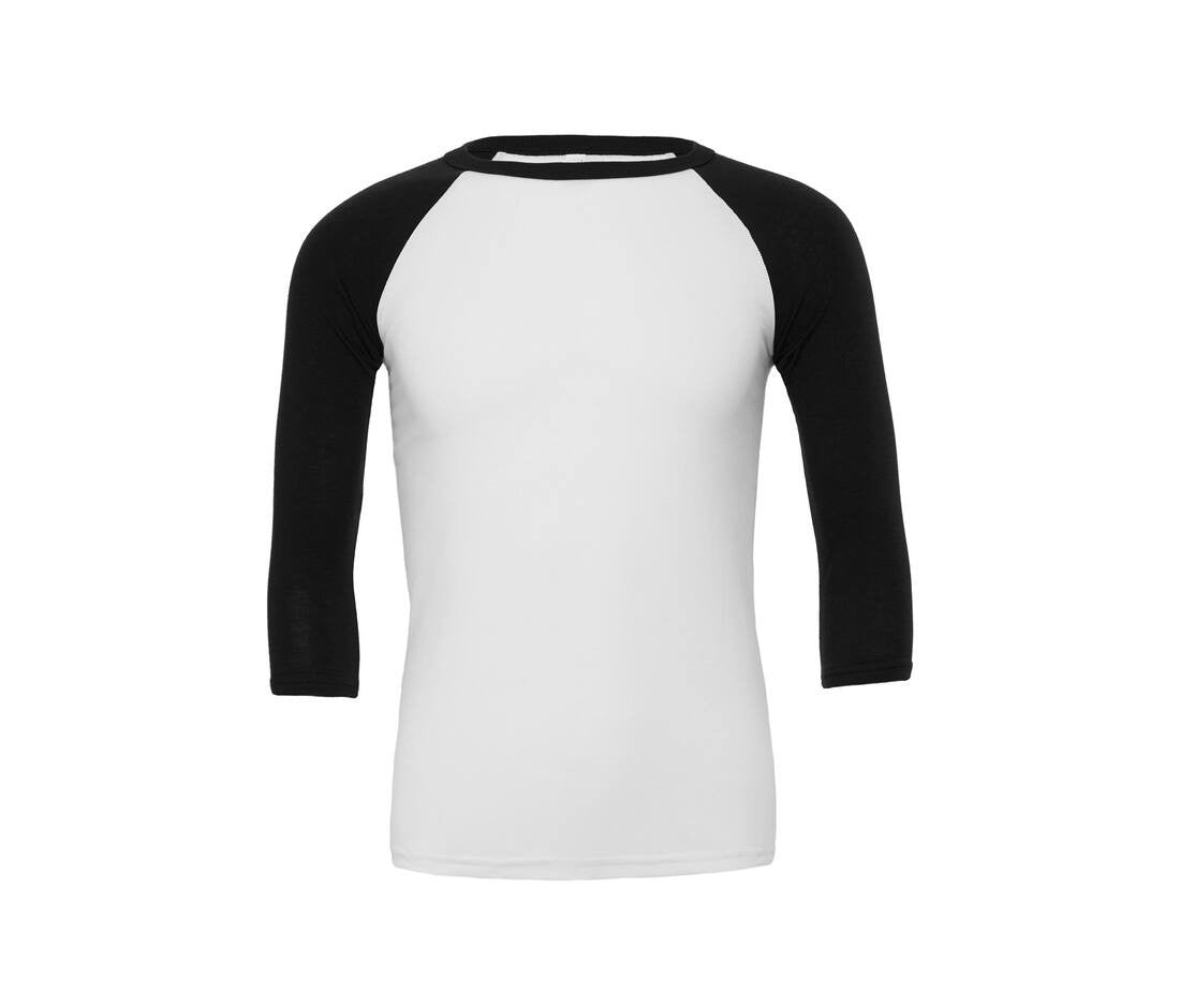 Baseball T-shirt BELLA+CANVAS UNISEX 3/4