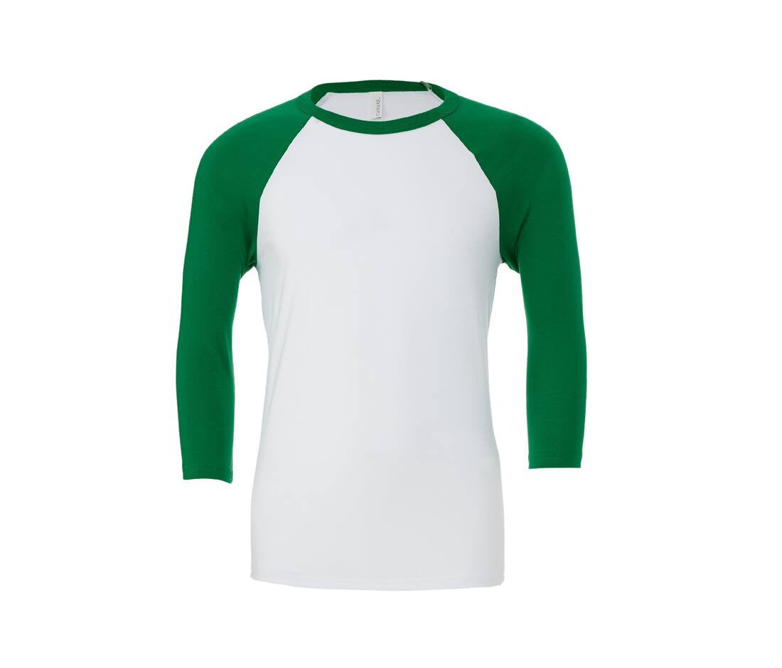 Baseball T-shirt BELLA+CANVAS UNISEX 3/4