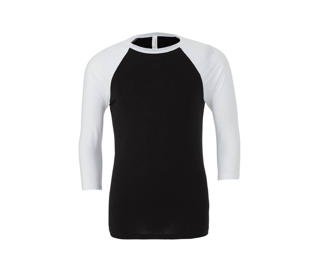 Baseball T-shirt BELLA+CANVAS UNISEX 3/4