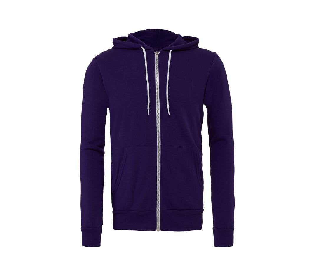 Unisex Fleece Vollzip Hoodie