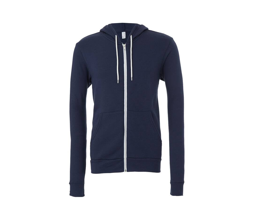 Unisex Fleece Vollzip Hoodie