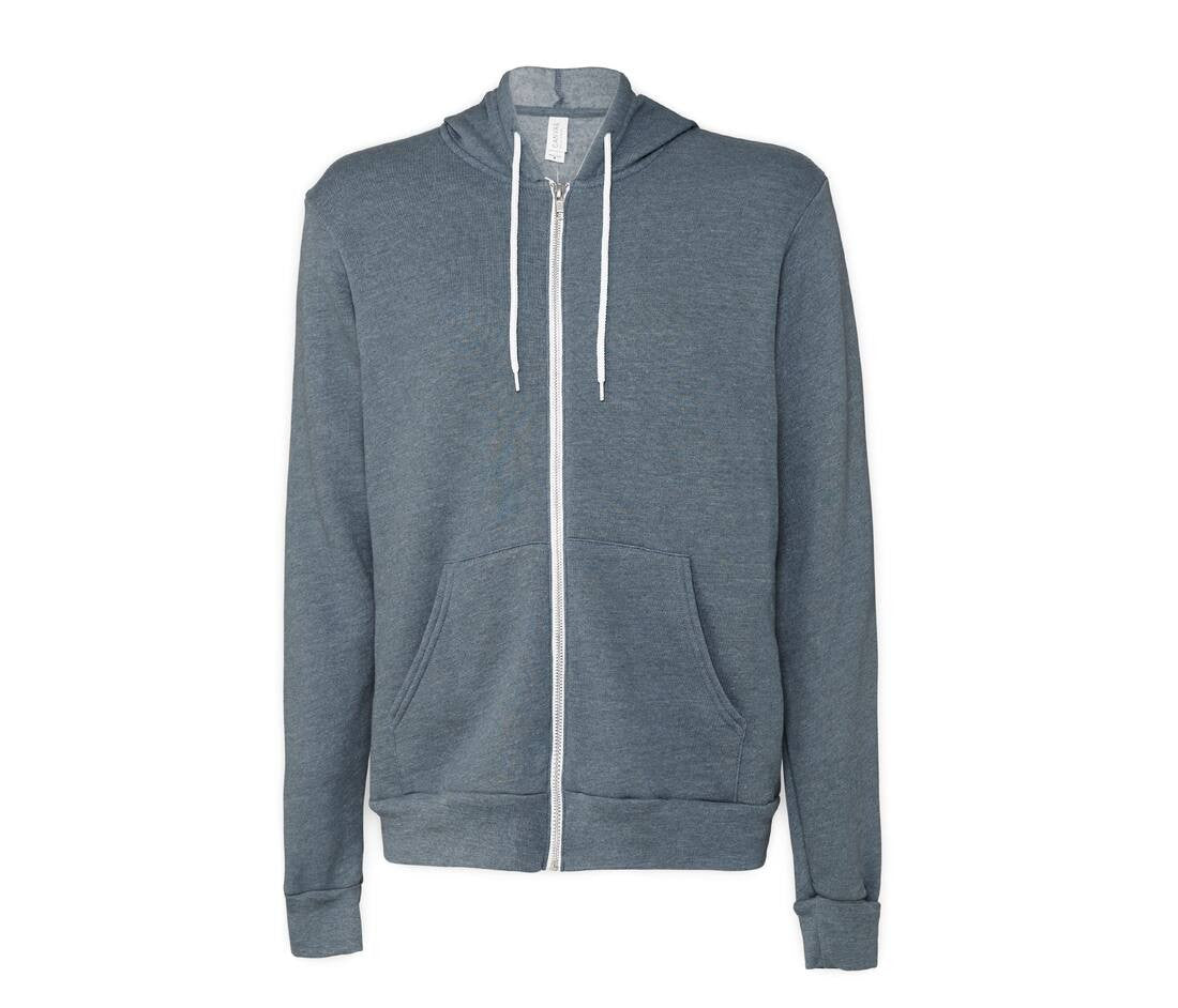 Unisex Fleece Vollzip Hoodie