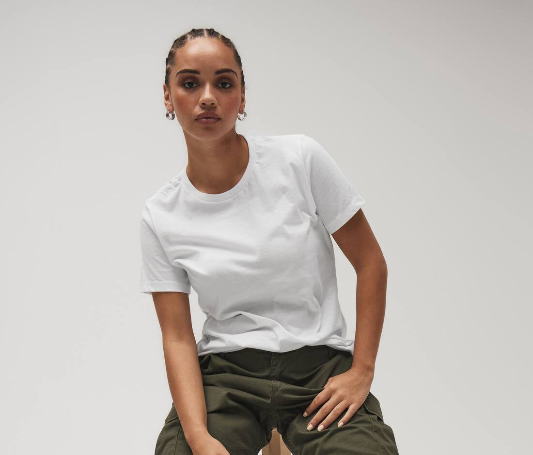 T-shirt à manches courtes en jersey décontracté pour femmes