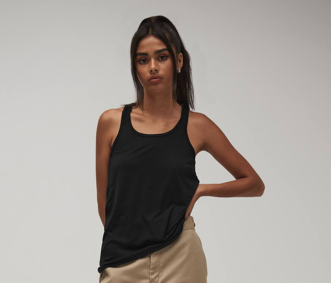 Damen Fließendes Racerback Tanktop