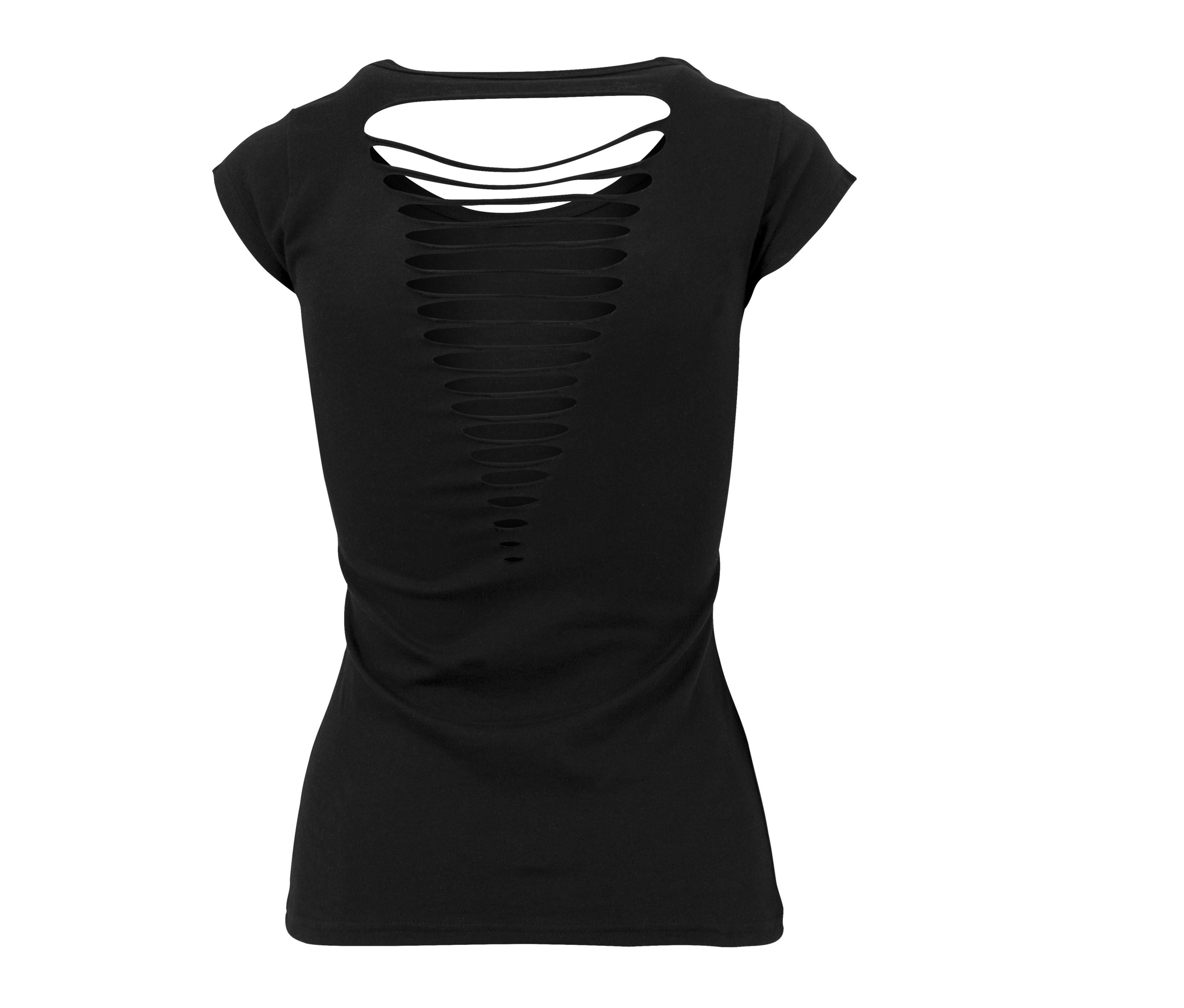 Camiseta Mujer Espalda Desgarrada - Build Your Brand BY035 - imagen 3