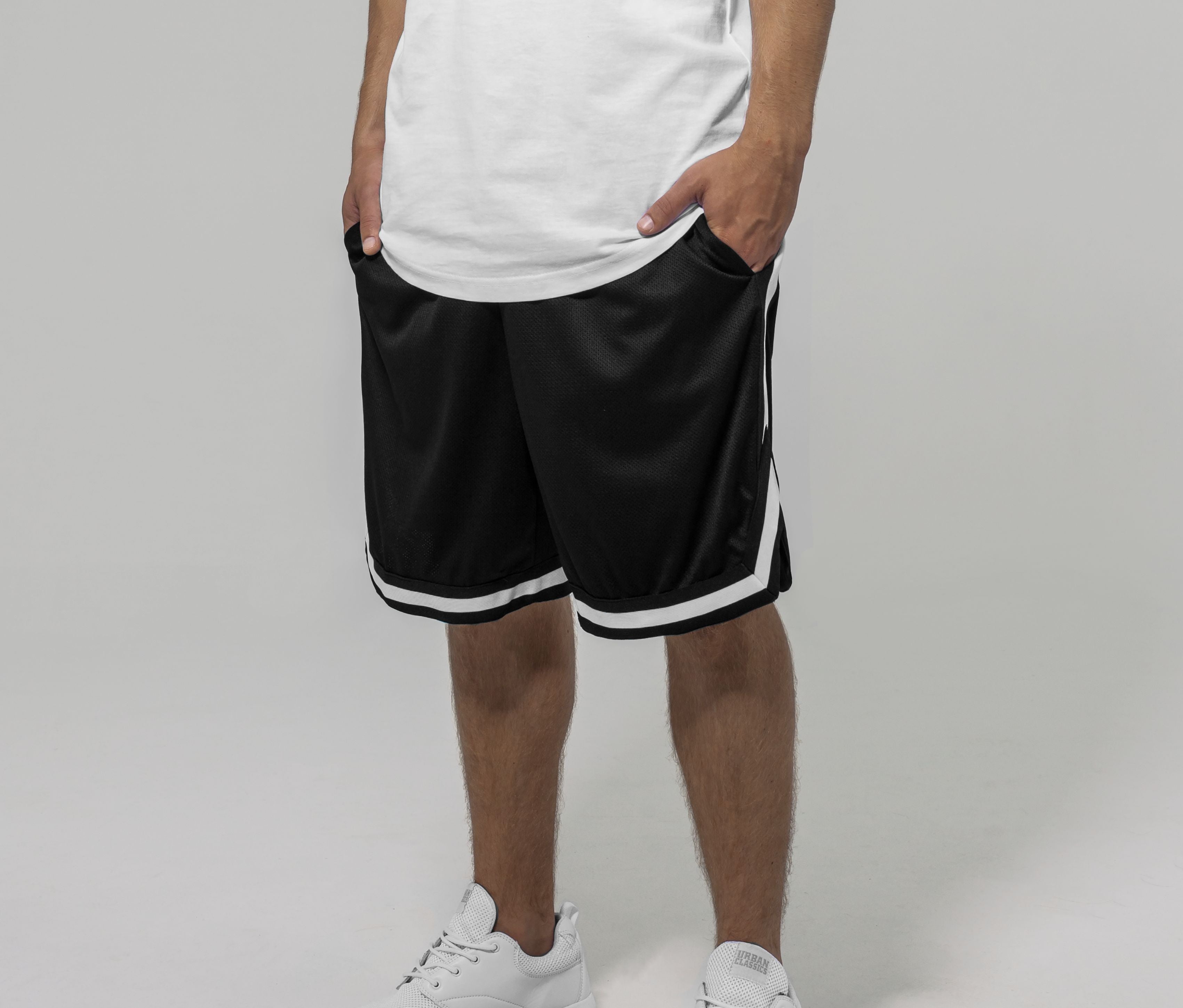 Pantalón Corto Bicolor con Malla Red - Build Your Brand BY047 - imagen 1