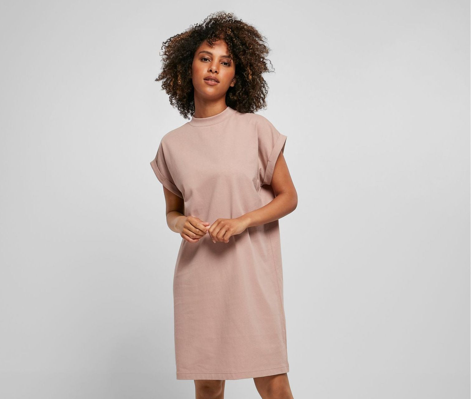 Vestido con Mangas Subidas - Build Your Brand BY101 - imagen 1