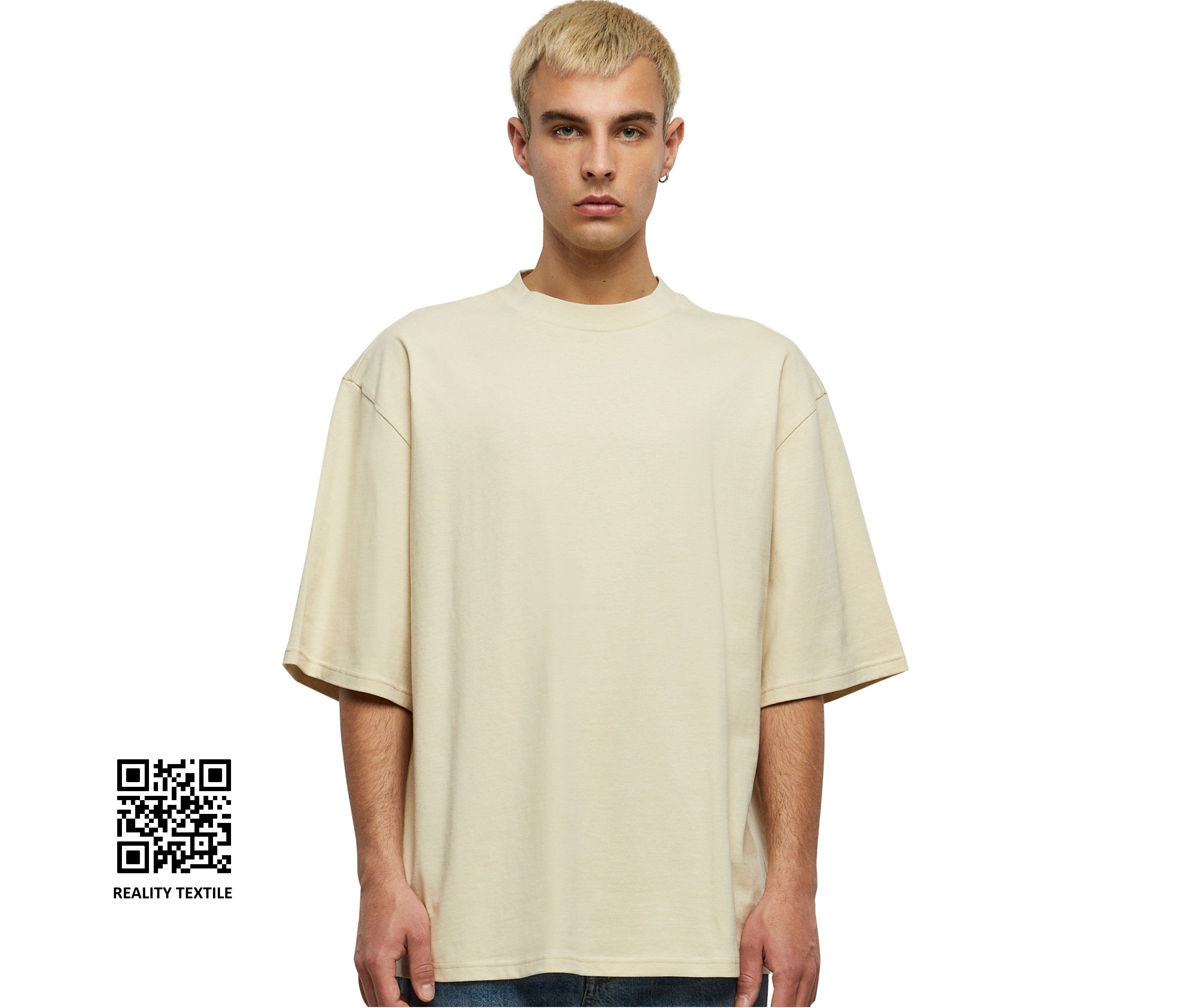 Camiseta Oversize Mangas Semi-largas - Build Your Brand BY256 - imagen 1