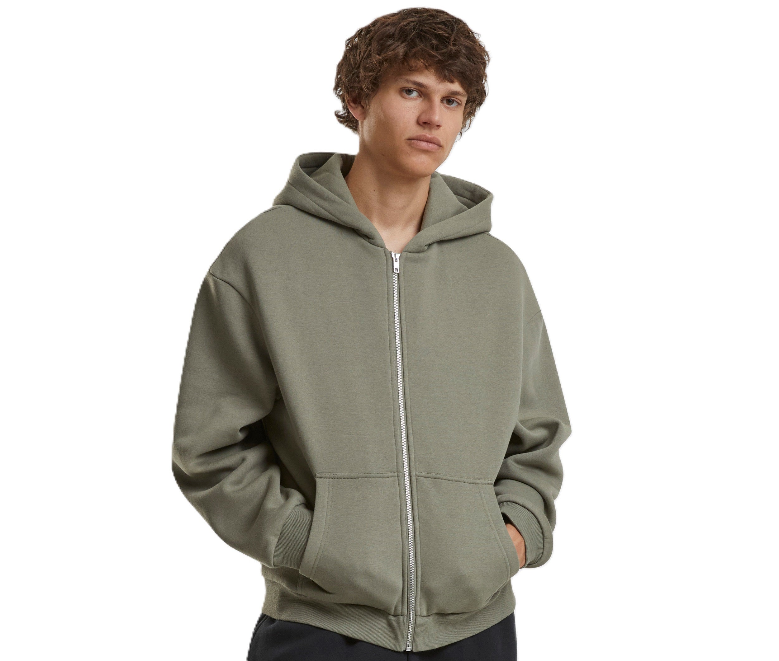 Sudadera Fluffy Zip Hoody - Build Your Brand BY285 - imagen 1