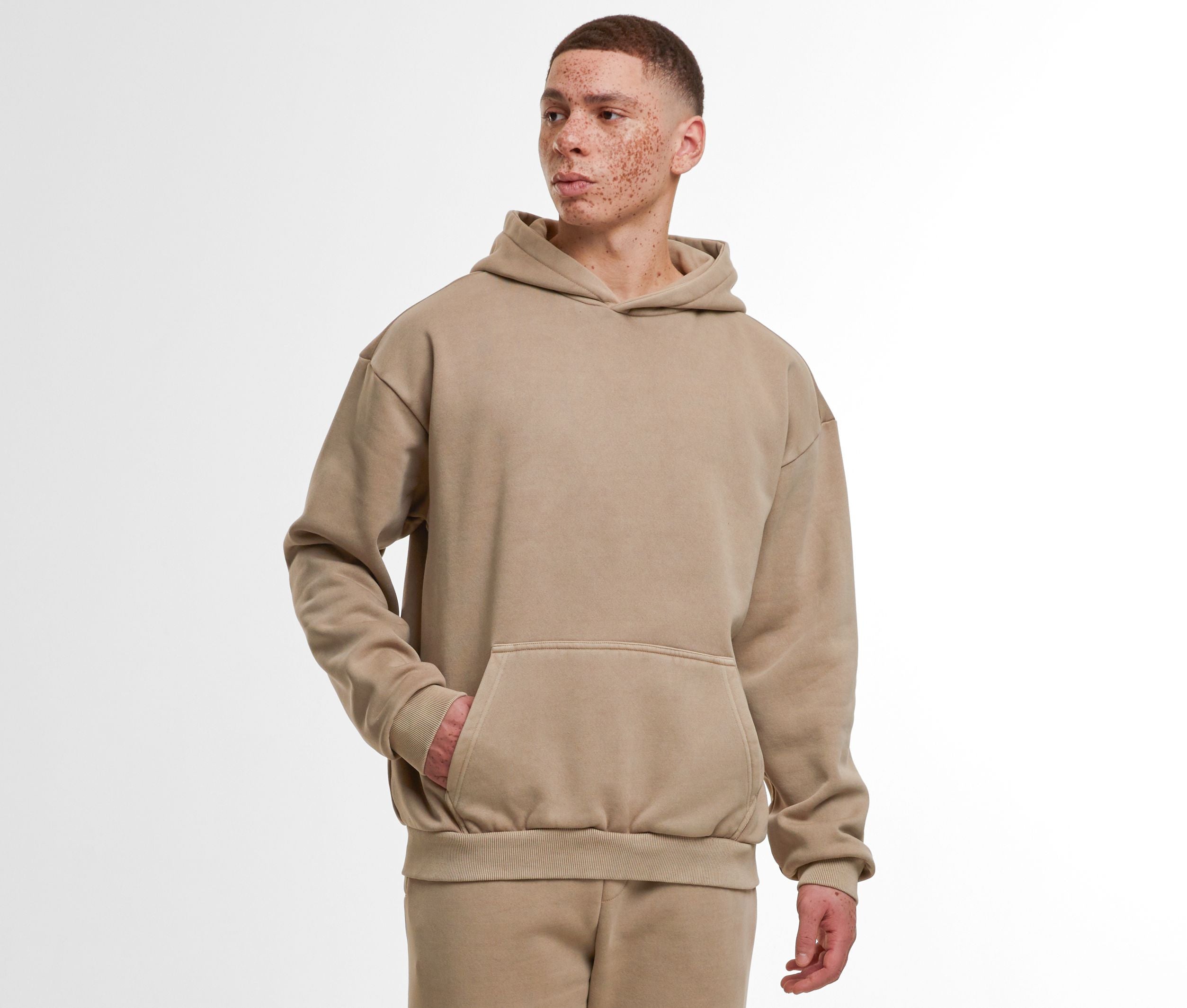 Sudadera con Capucha Gruesa Desgastada - Build Your Brand BY294 - imagen 1