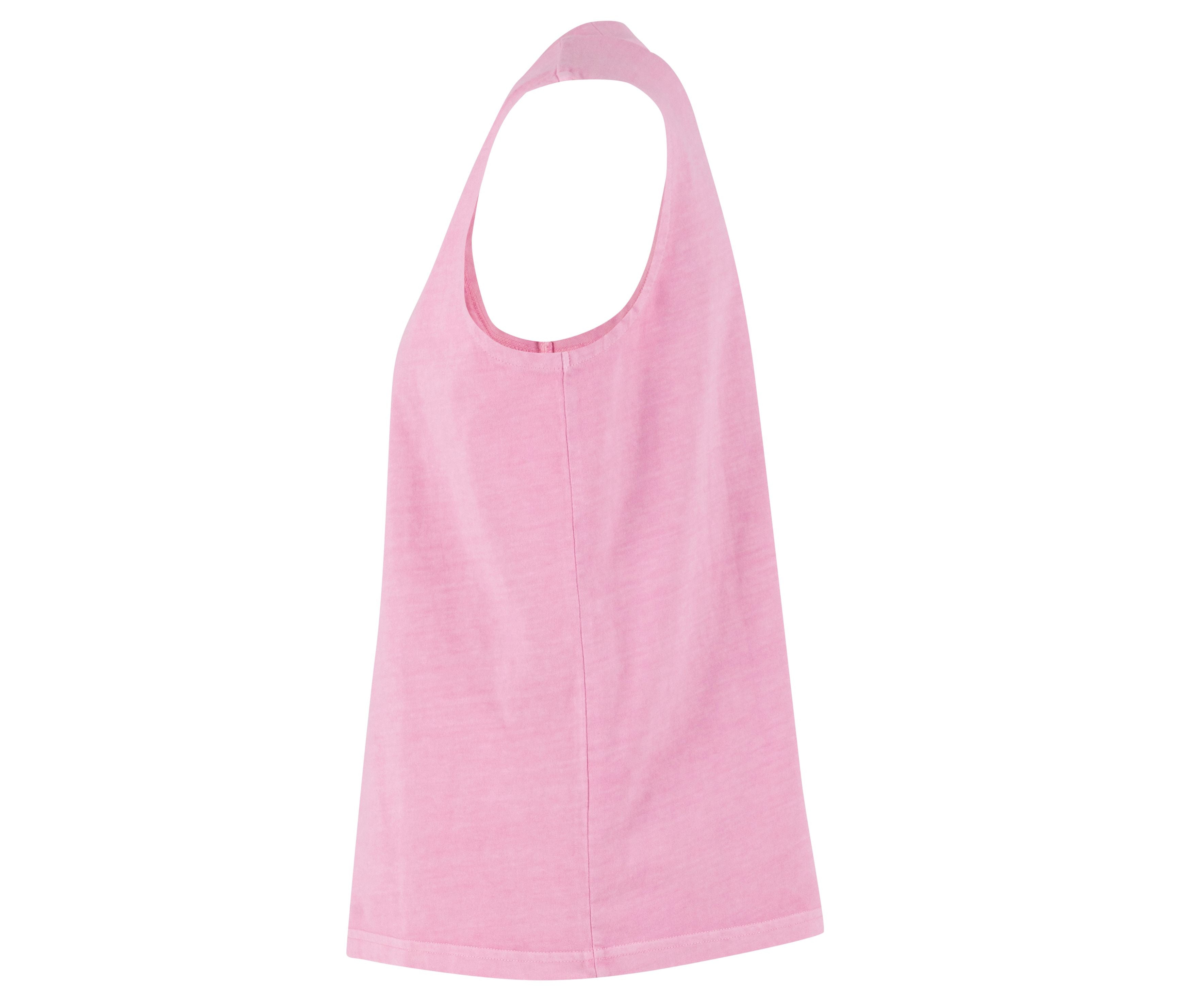 Camiseta sin Mangas Vintage para Mujer - Build Your Brand BY429 - imagen 9
