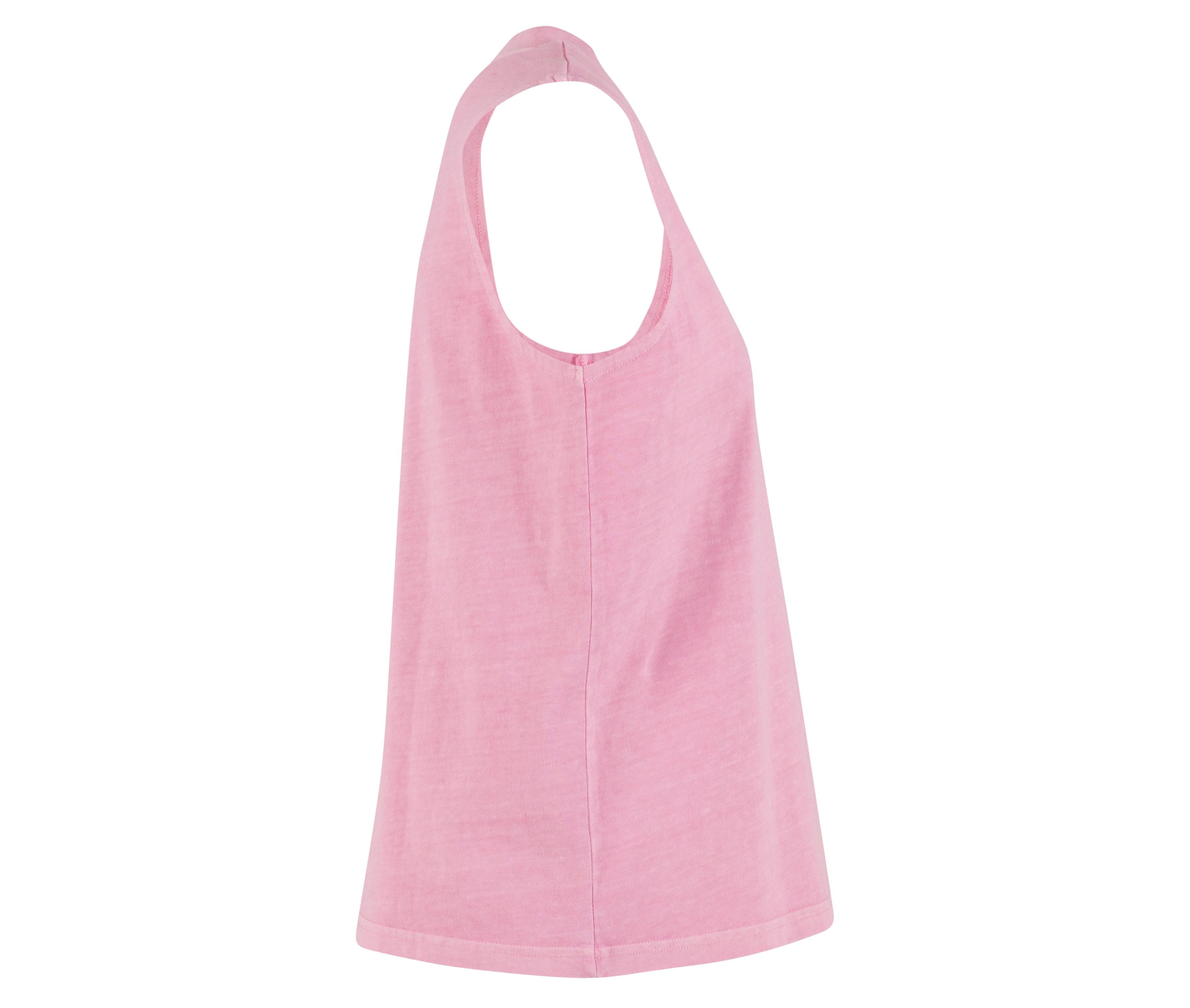 Camiseta sin Mangas Vintage para Mujer - Build Your Brand BY429 - imagen 6