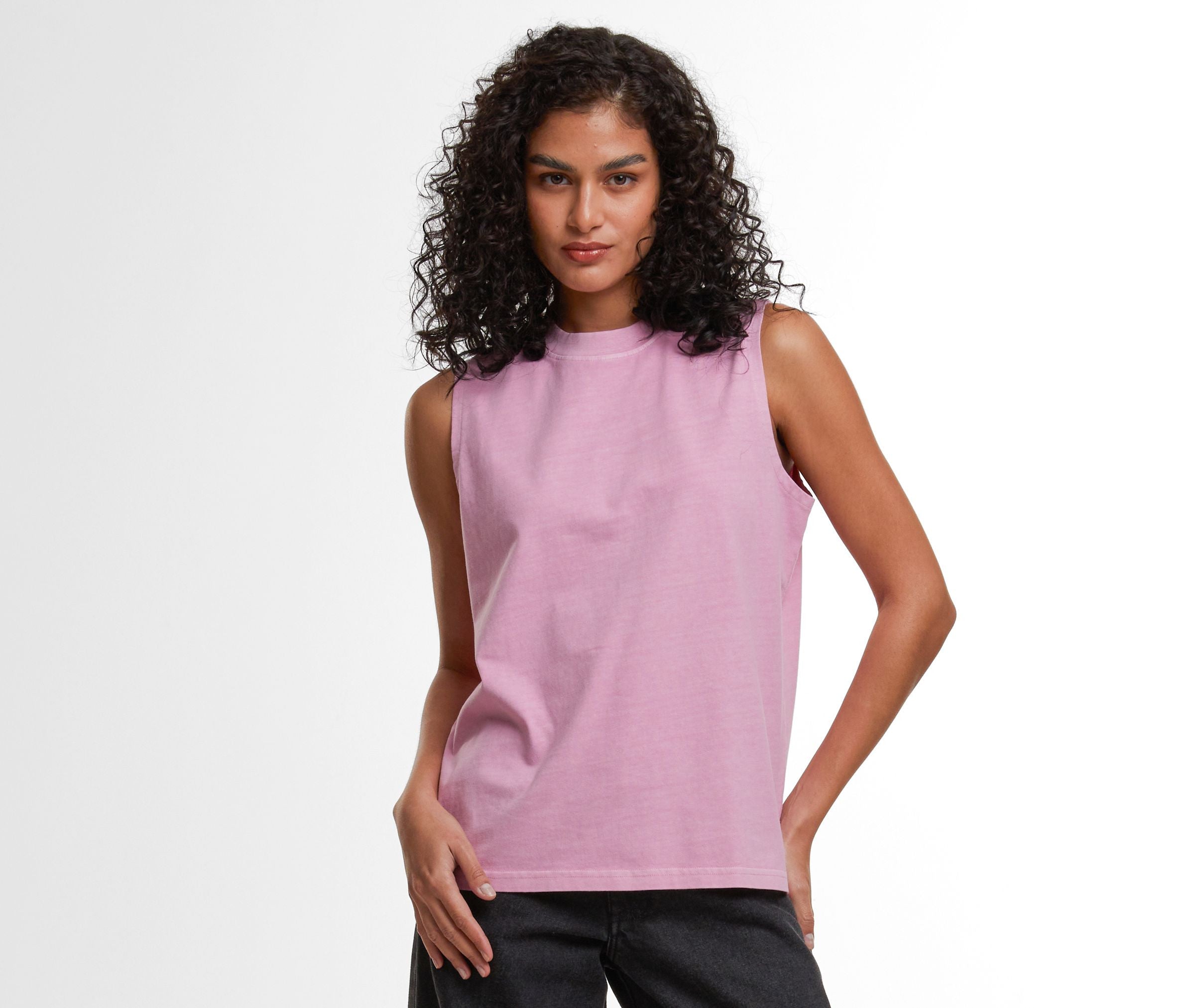 Camiseta sin Mangas Vintage para Mujer - Build Your Brand BY429 - imagen 1