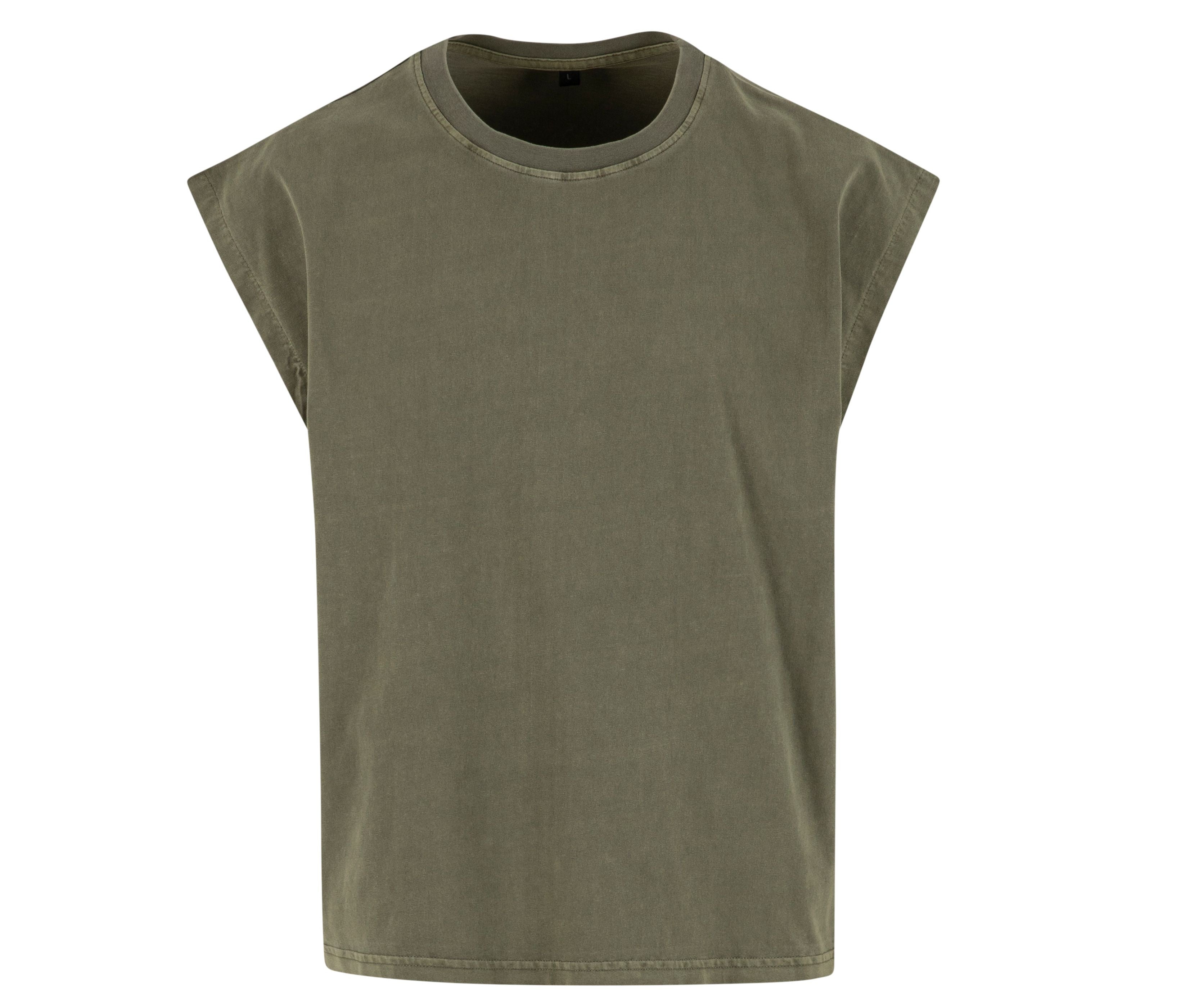 Camiseta sin Mangas Vintage para Hombre - Build Your Brand BY436 - imagen 12