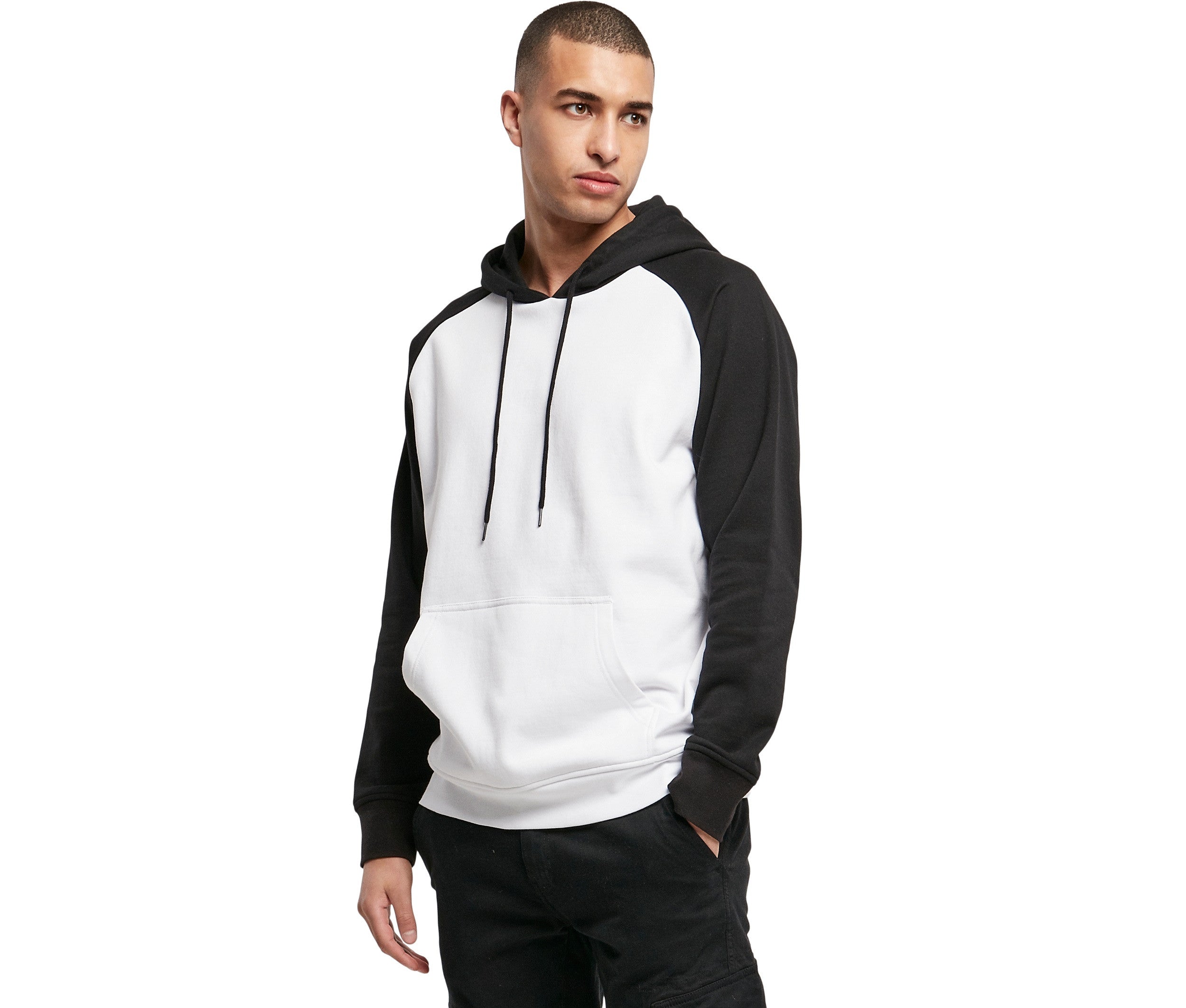 Sudadera con Capucha y Mangas Contrastadas - Build Your Brand BYB005 - imagen 1