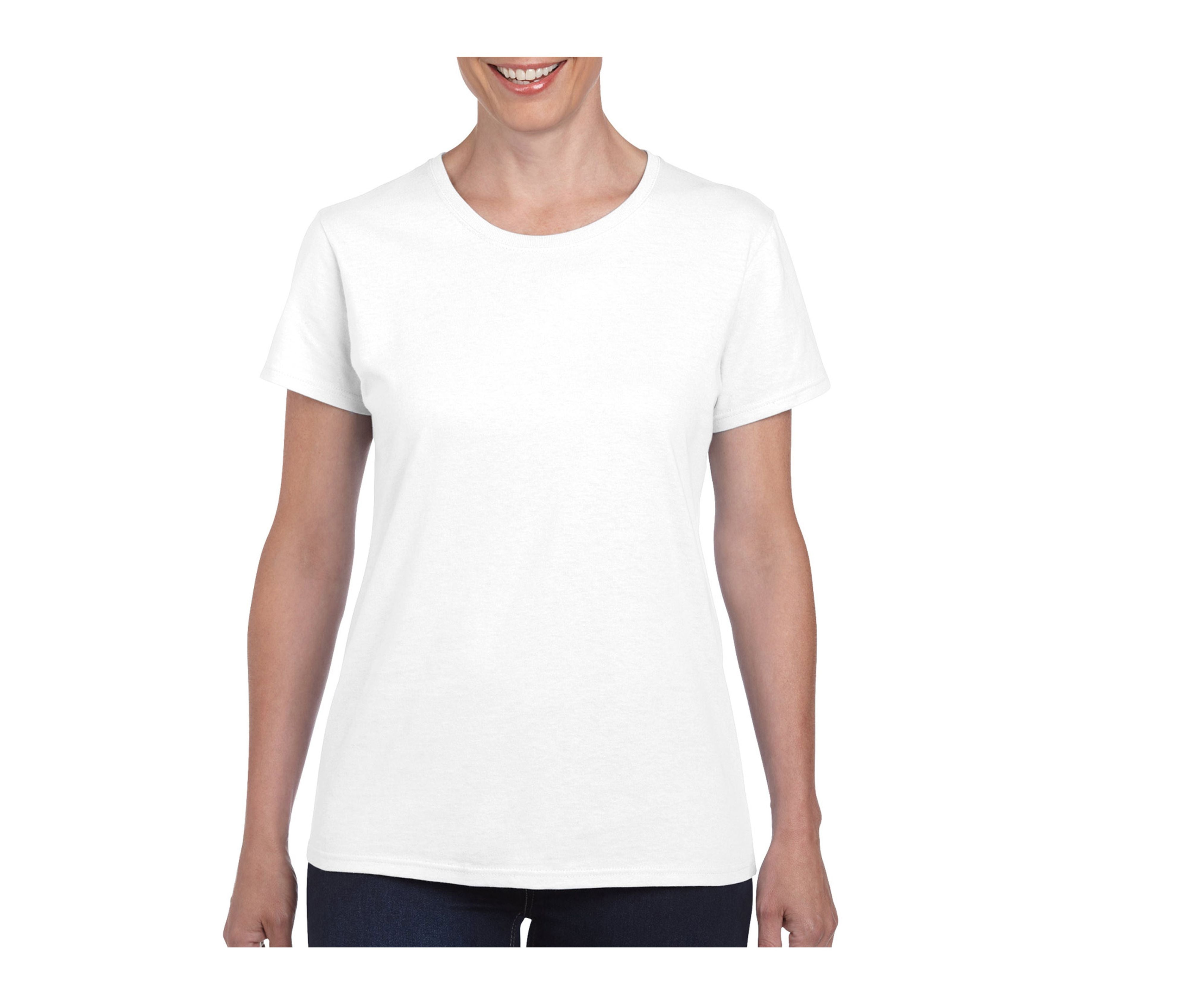Camiseta 180 Con Cuello Redondo Mujer - Gildan GN182