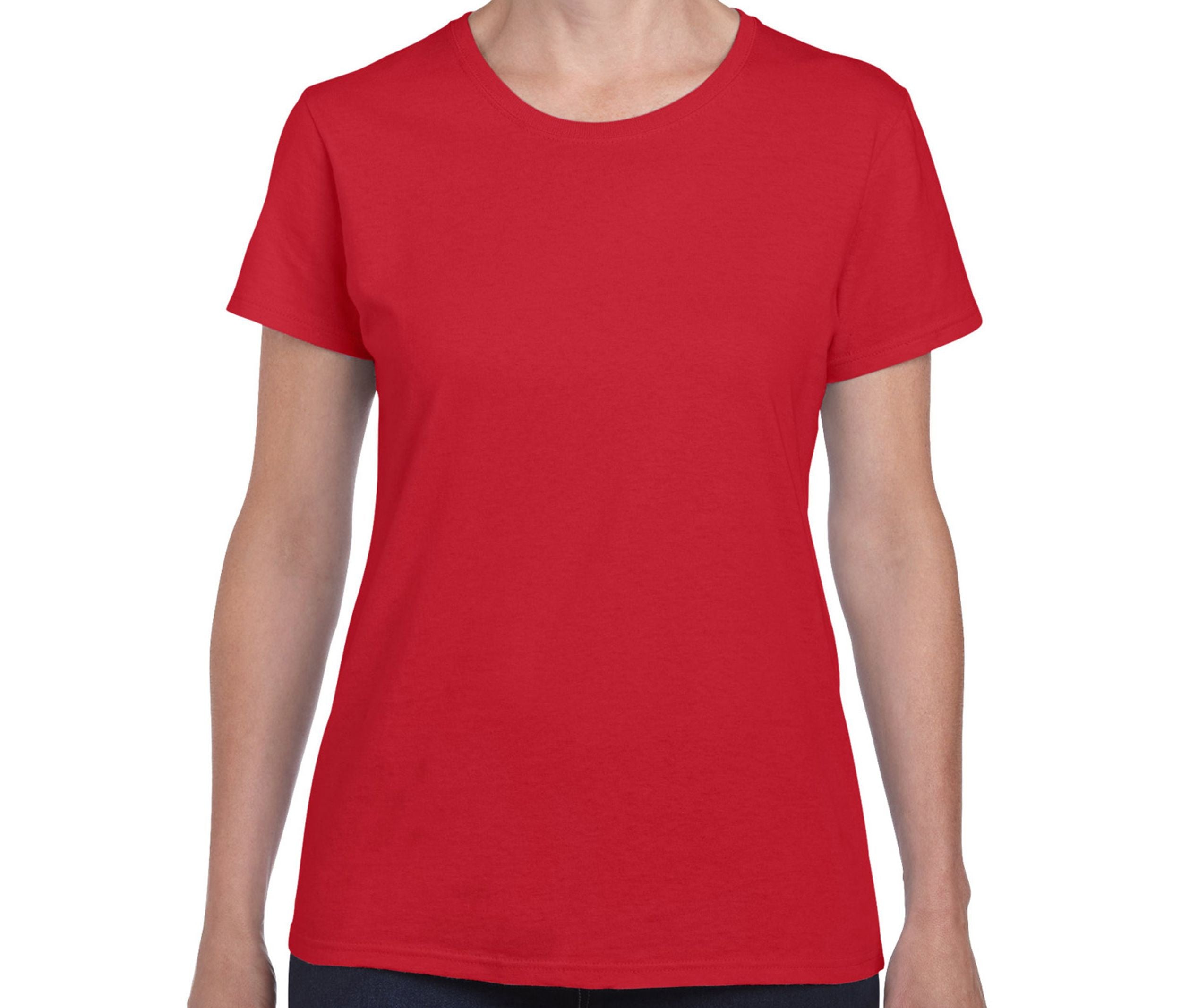 Camiseta 180 Con Cuello Redondo Mujer - Gildan GN182