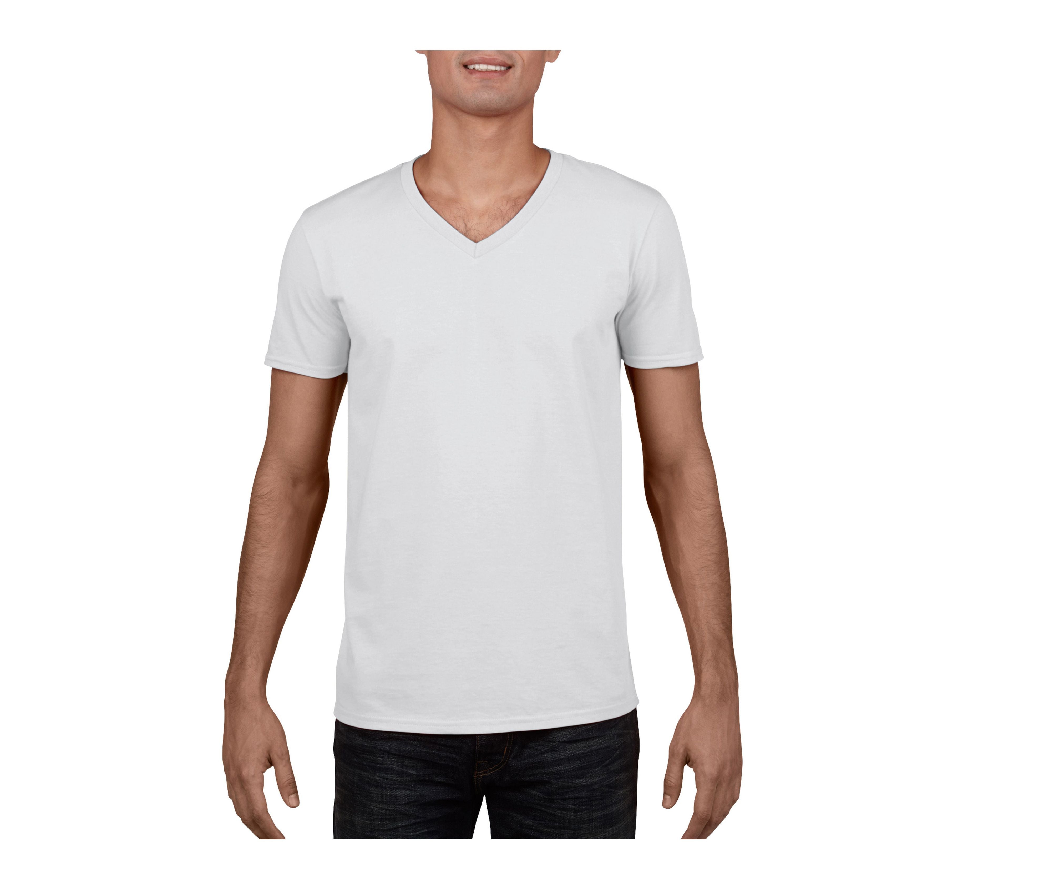 Camiseta Con Cuello V Hombre - Gildan GN646