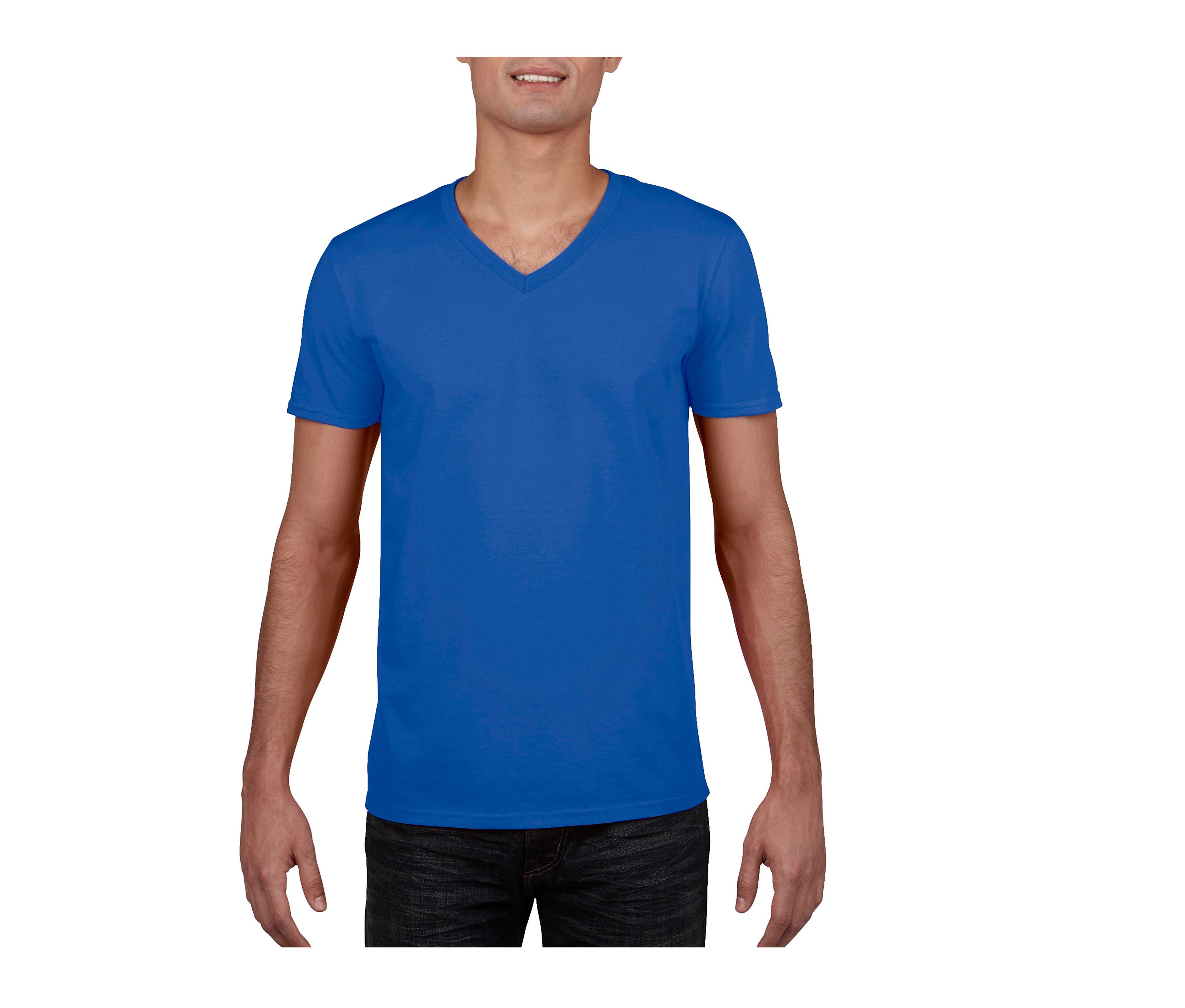Camiseta Con Cuello V Hombre - Gildan