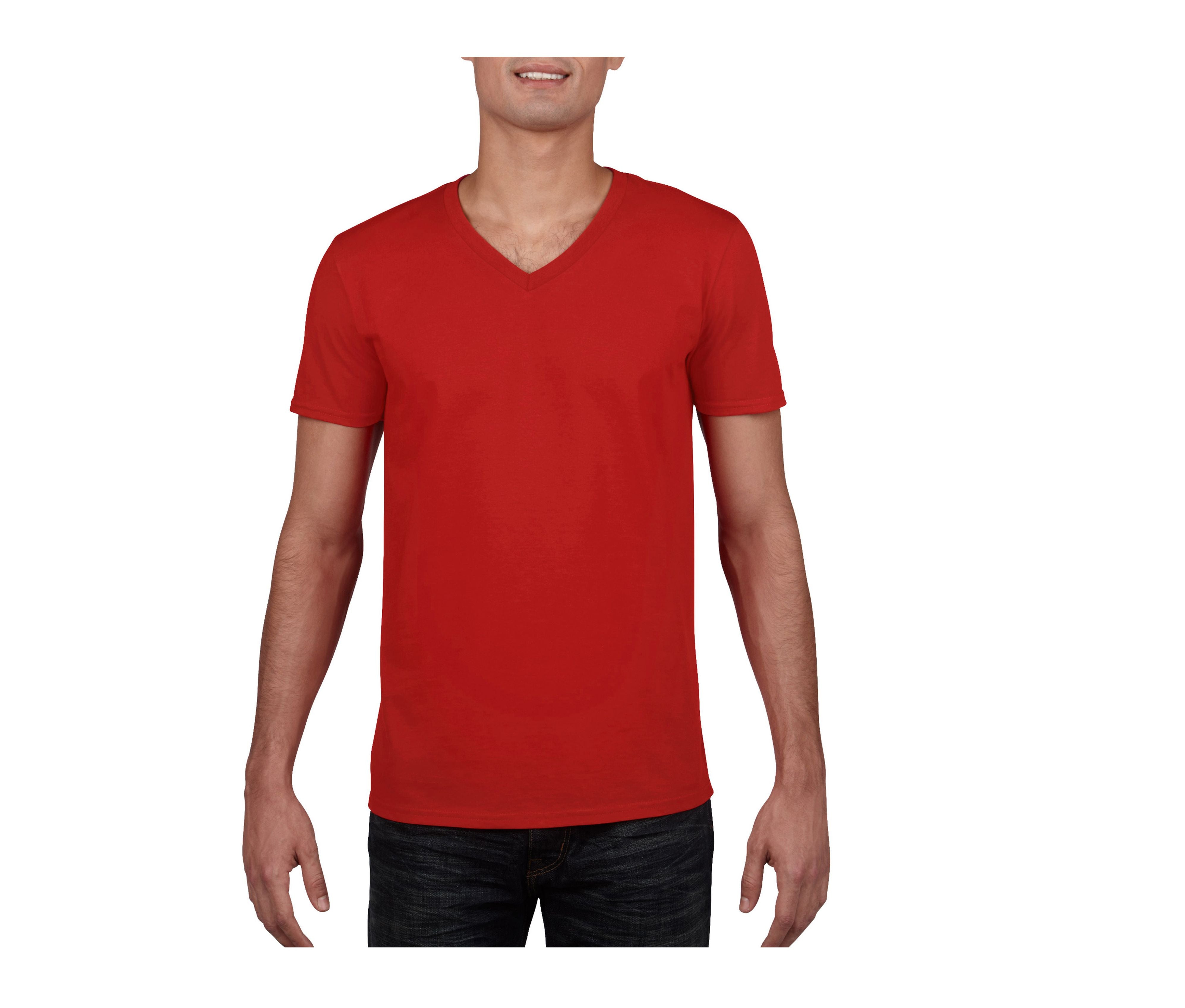 Camiseta Con Cuello V Hombre - Gildan GN646