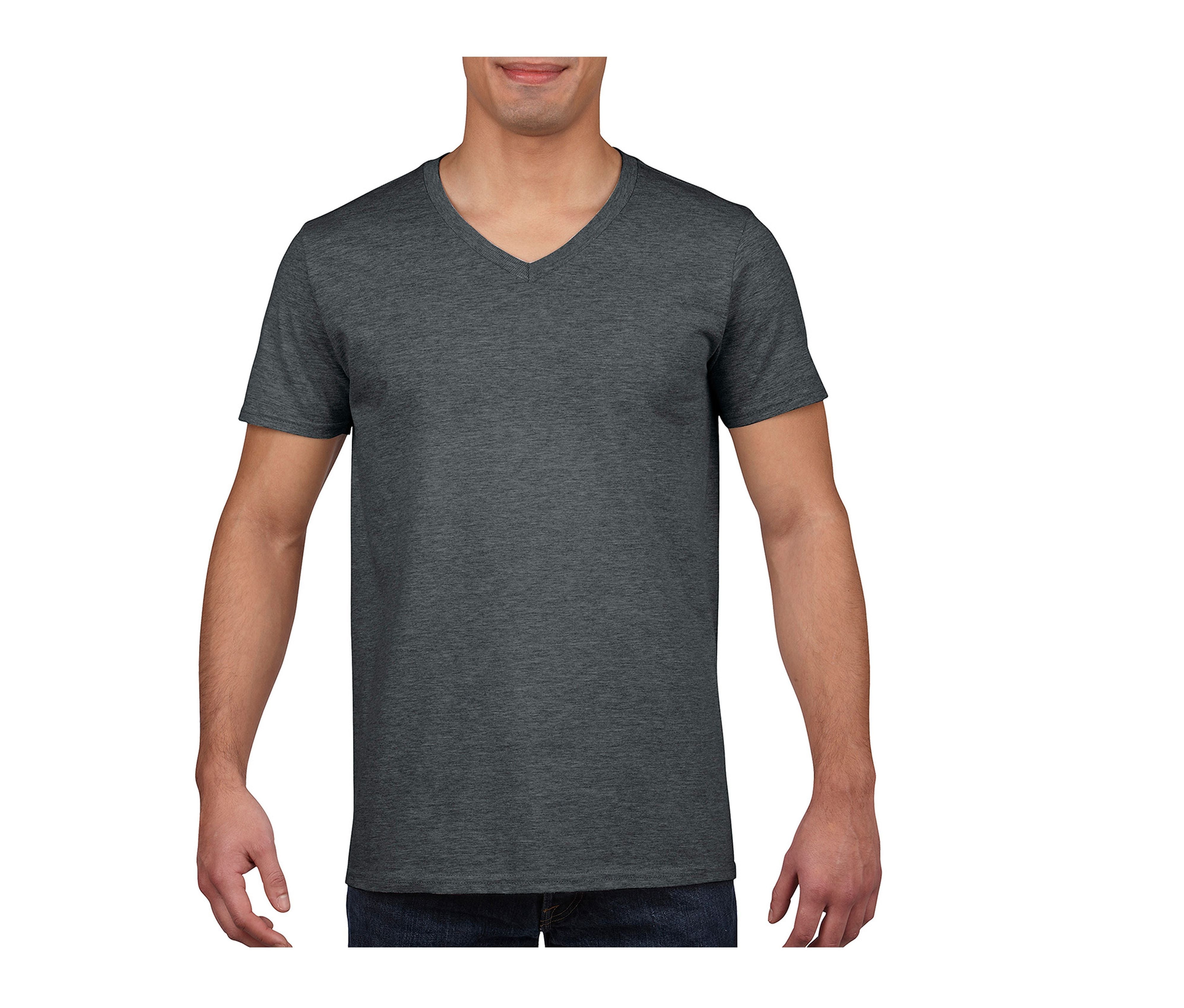 Camiseta Con Cuello V Hombre - Gildan