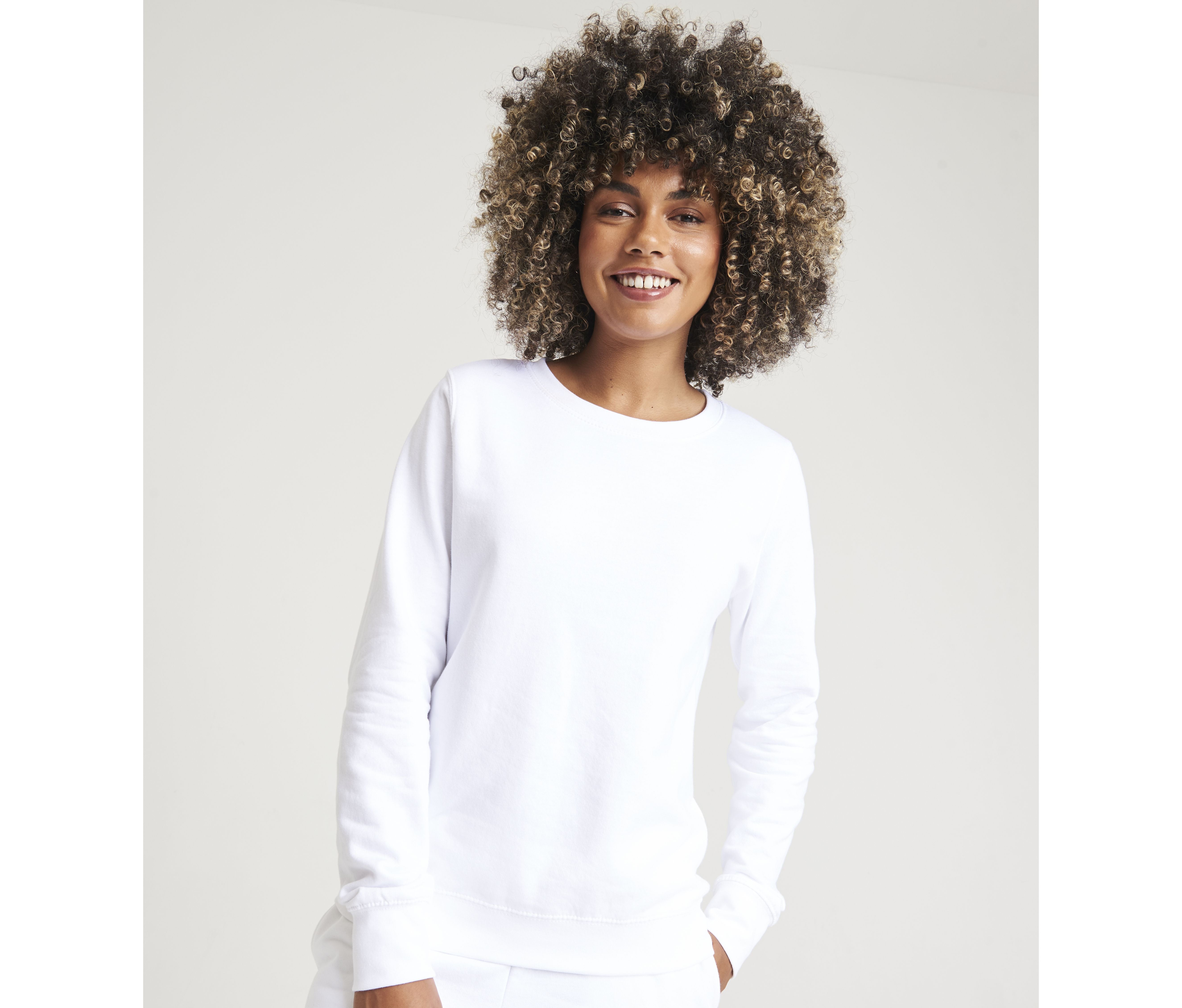 Sudadera con Cuello Redondo Mujer - Just Hoods JH030F - imagen 1